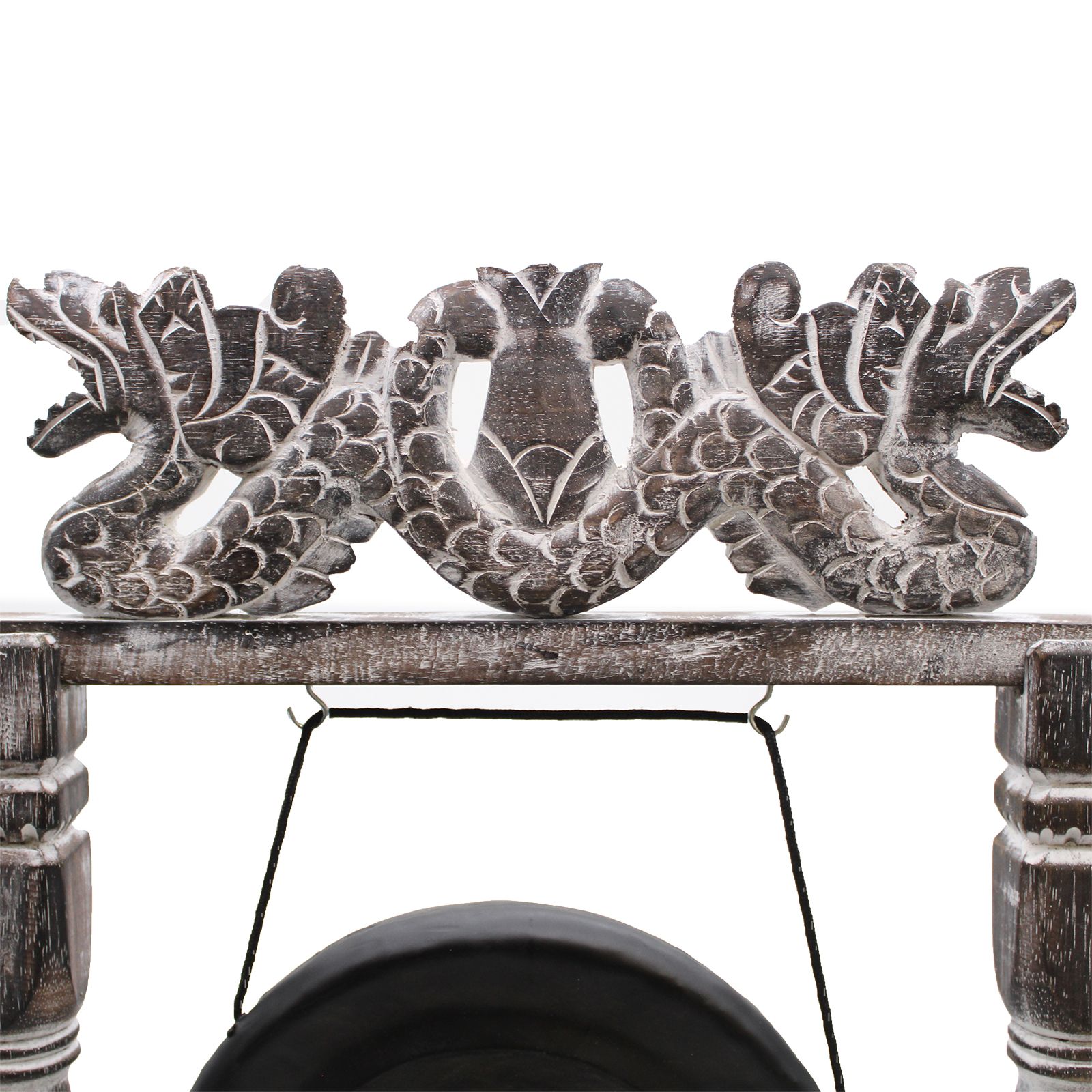 Small Healing Gong in Stand - 25cm - Black
