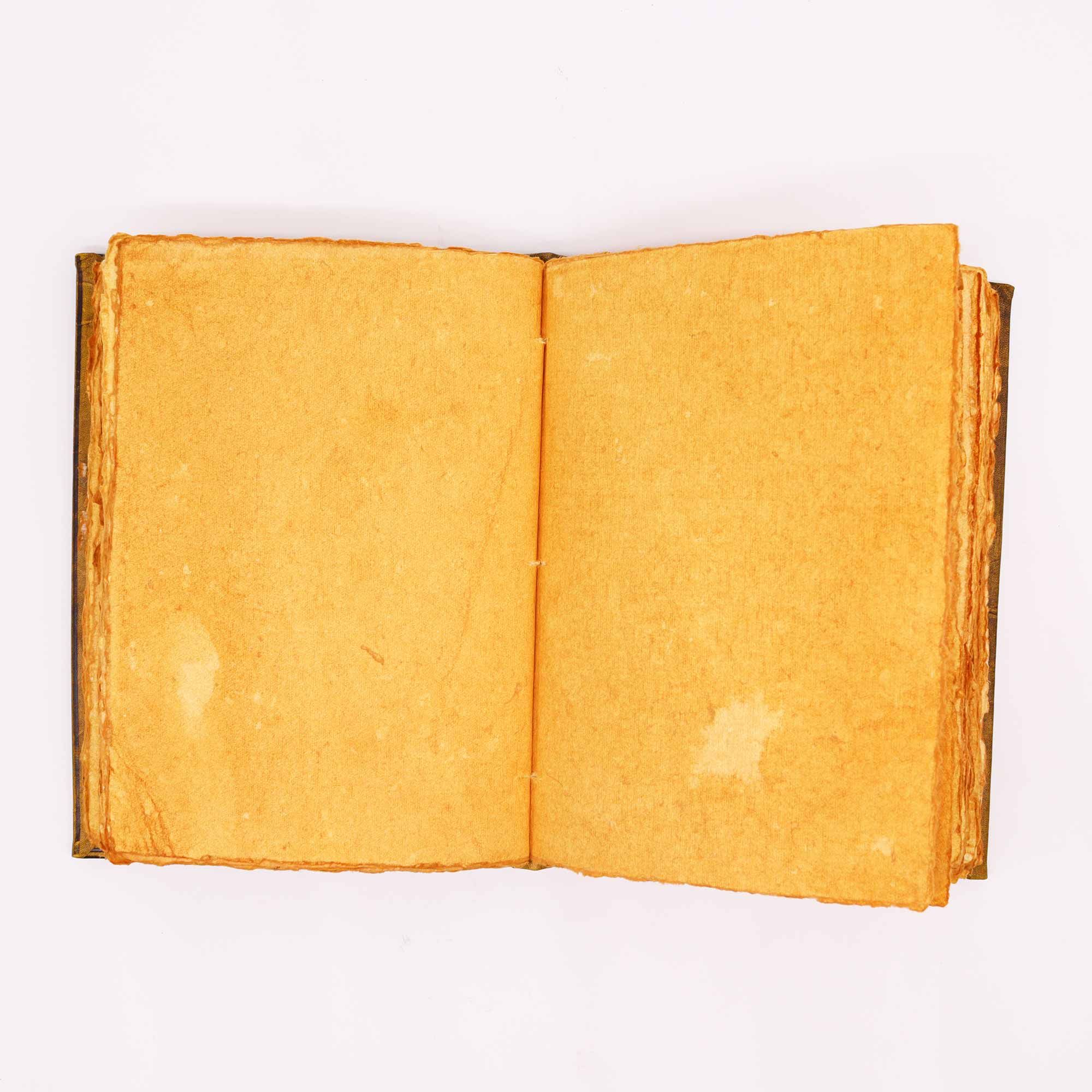 Heafty Coffee Tan Book - Zinc Owl Decor - 200 Deckle Edges Pages - 26x18cm