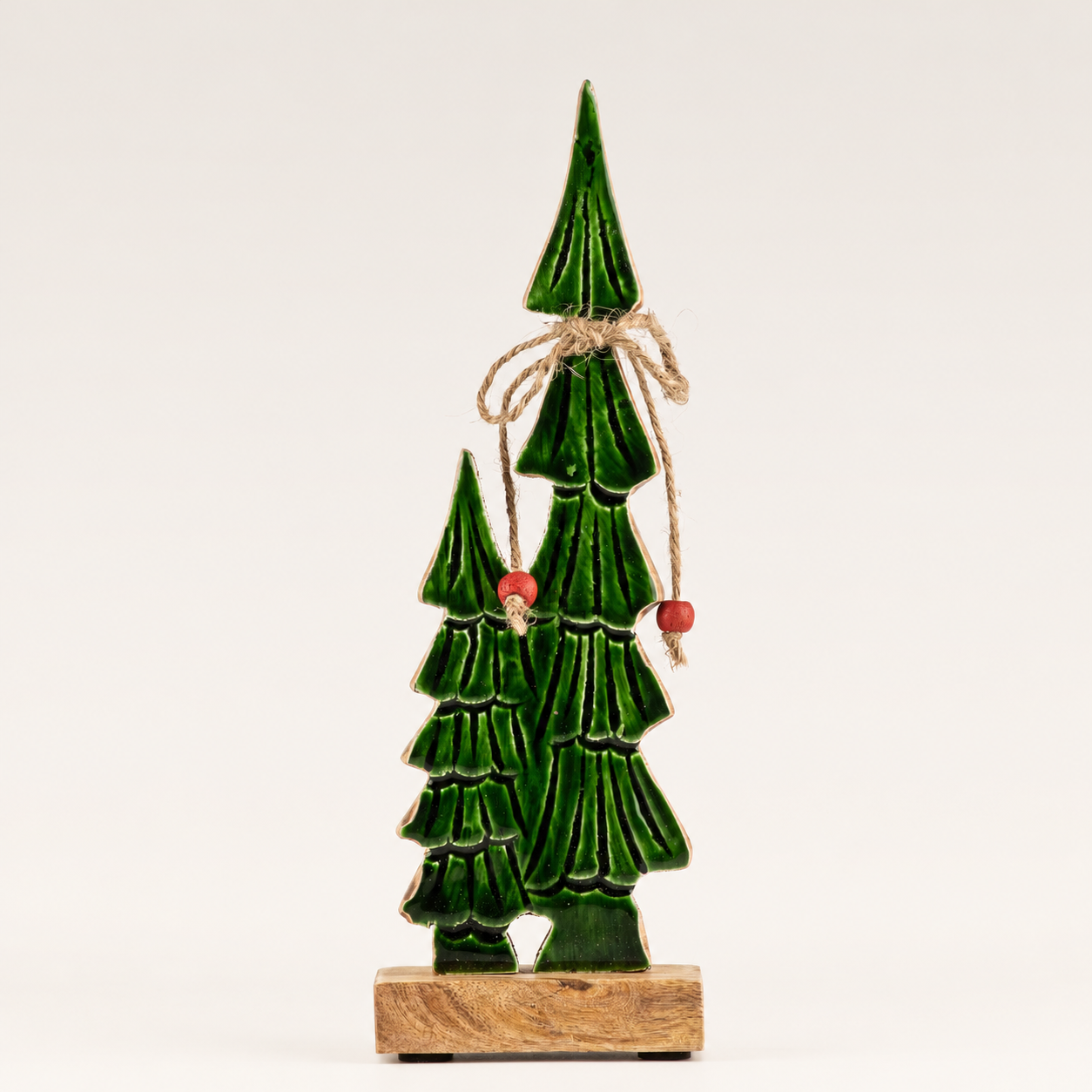 Lost in the Forest - Small - Twin Enamelled Trees - (25x8x2.5cm)
