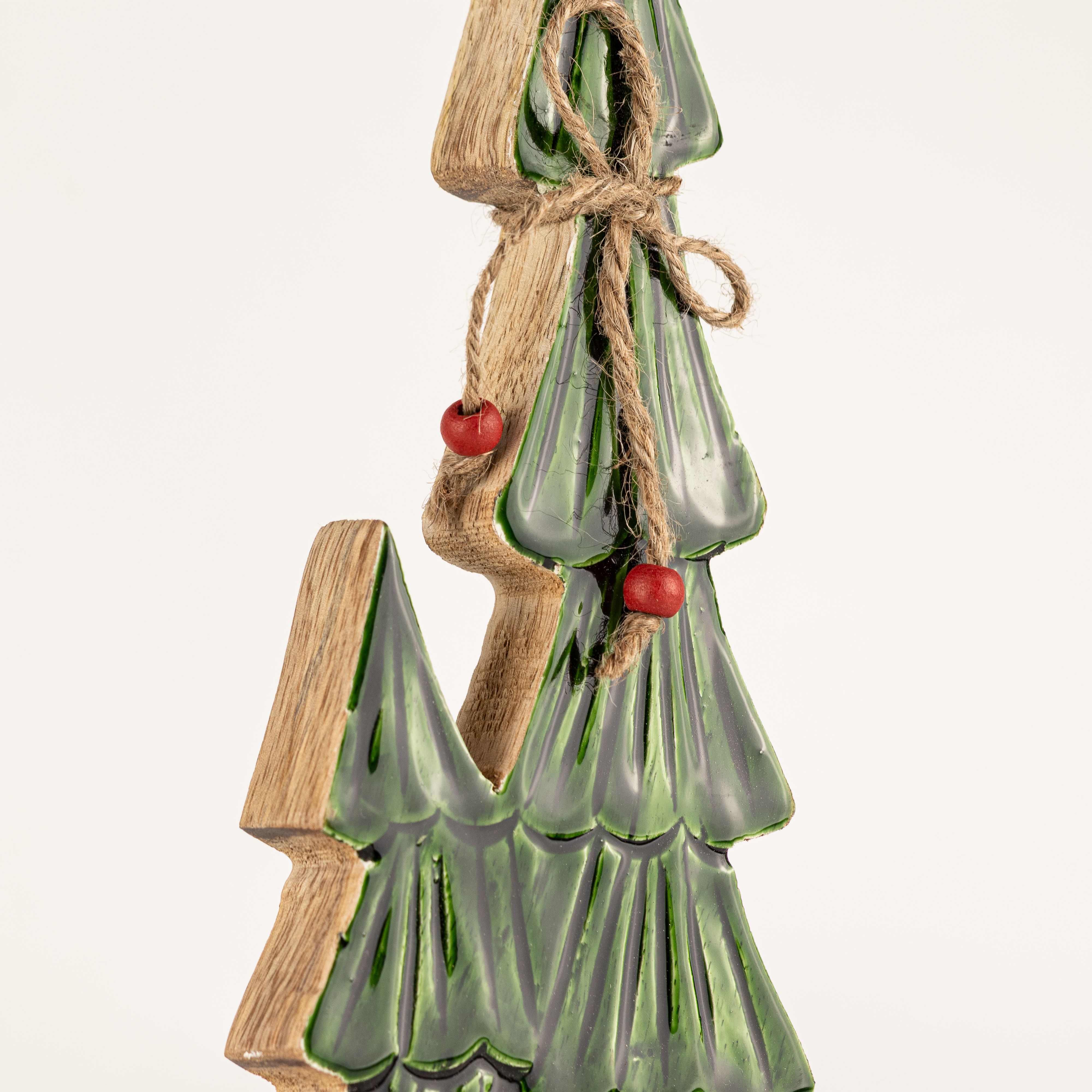 Lost in the Forest - Medium - Twin Enamelled Trees - (34x11x2.5cm)