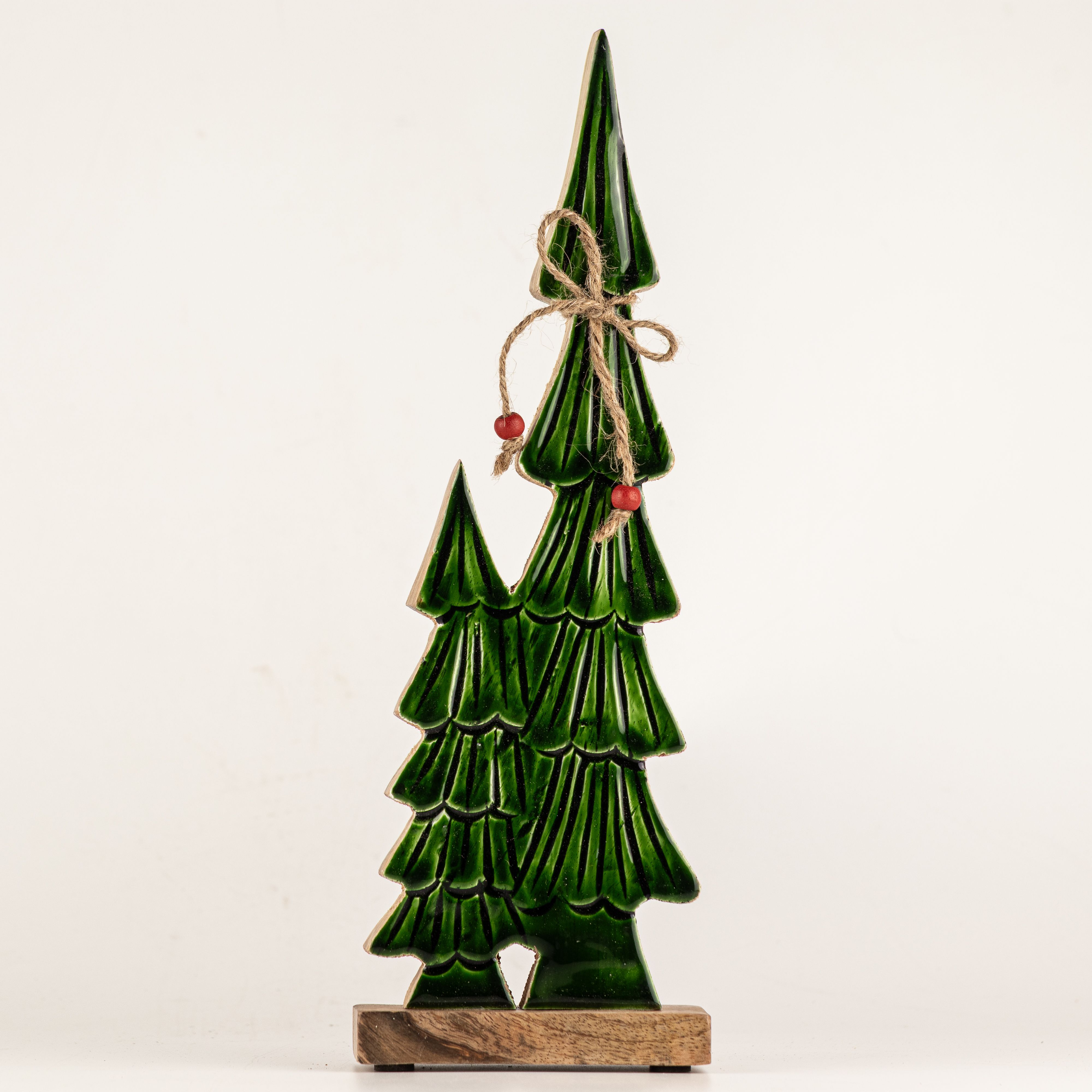 Lost in the Forest - Medium - Twin Enamelled Trees - (34x11x2.5cm)