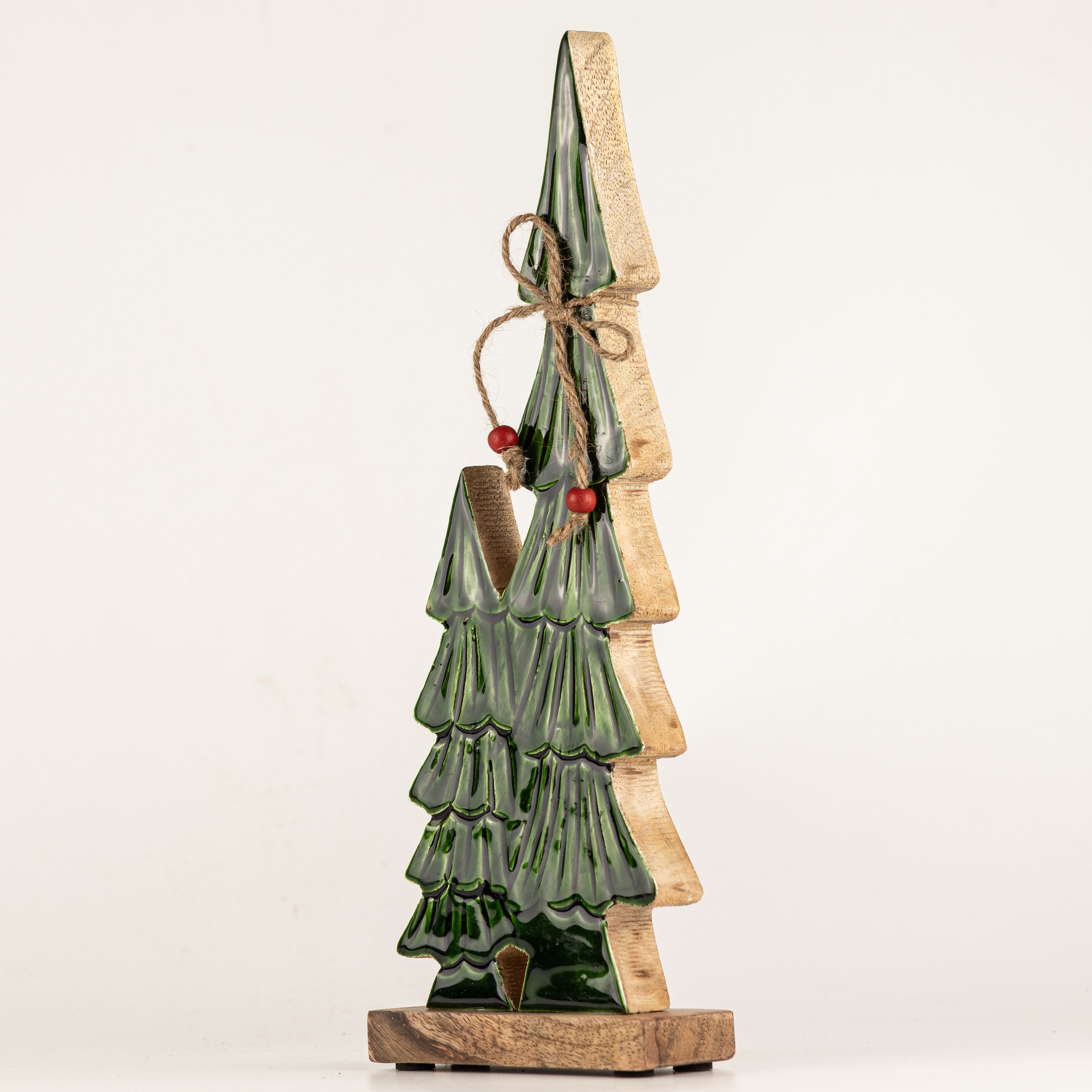 Lost in the Forest - Medium - Twin Enamelled Trees - (34x11x2.5cm)