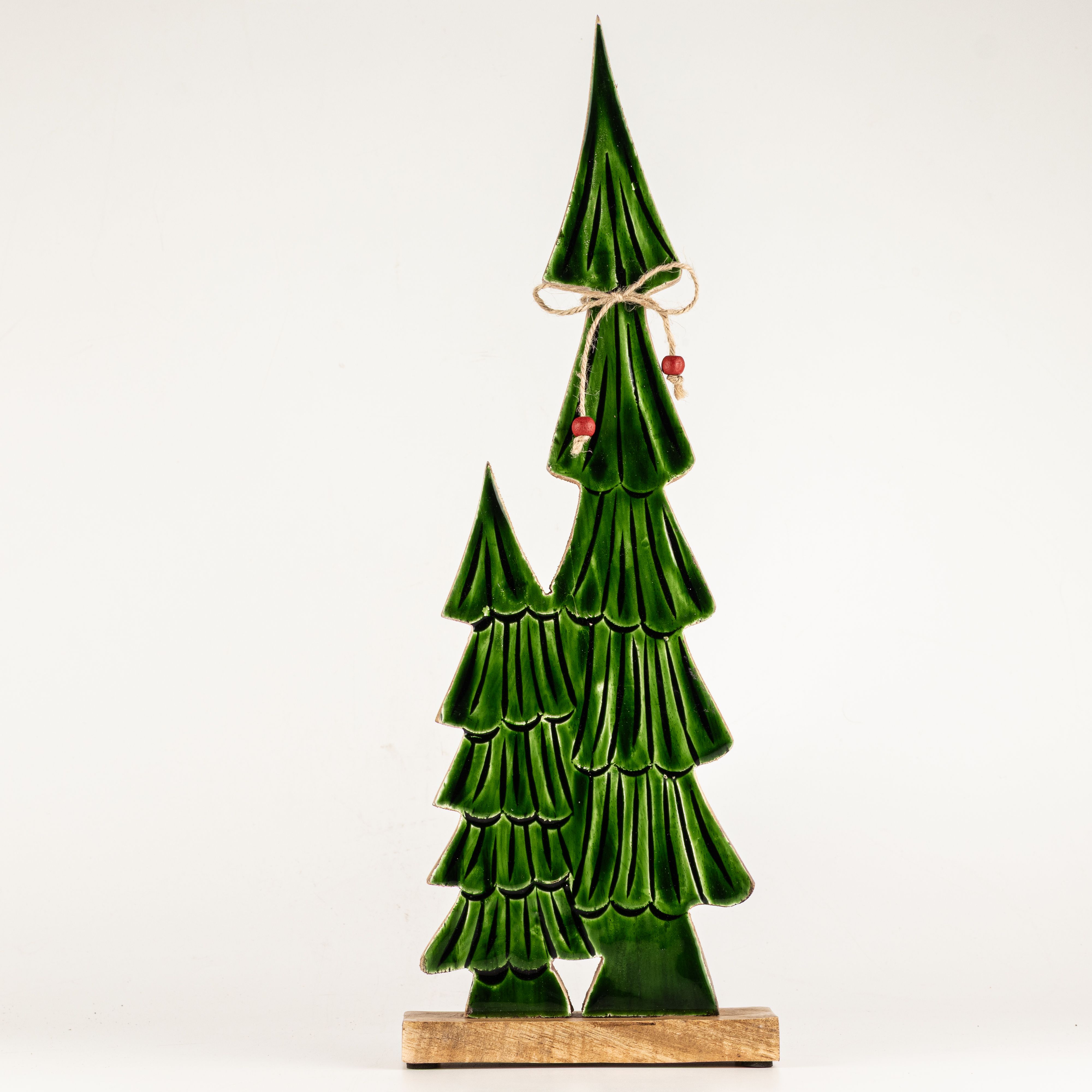 Lost in the Forest - Large  - Twin Enamelled Trees - (45x15x2.5cm)