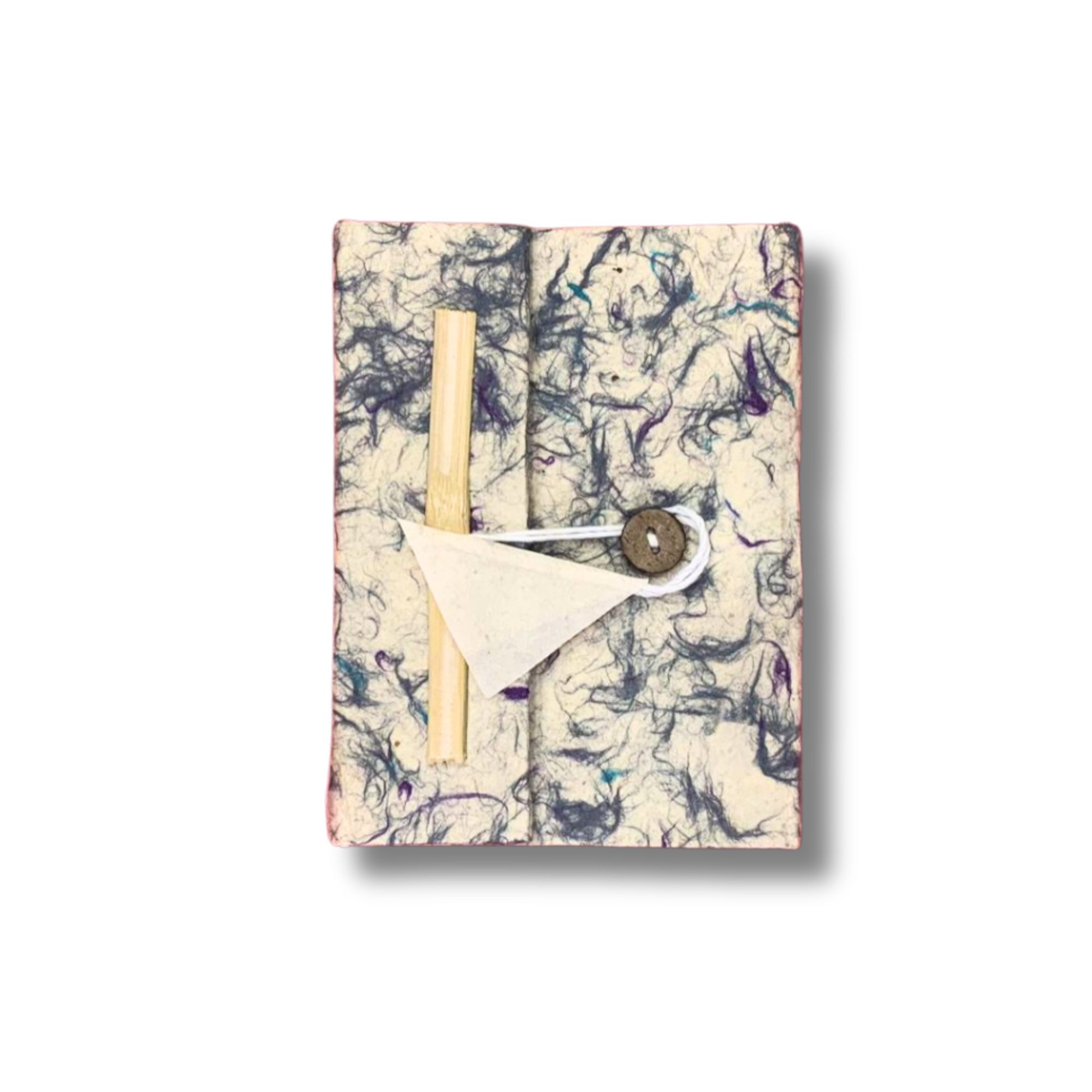 Lokta Mixed Blue Cotton Notebook – Medium (15x12cm) – 45 Leaves