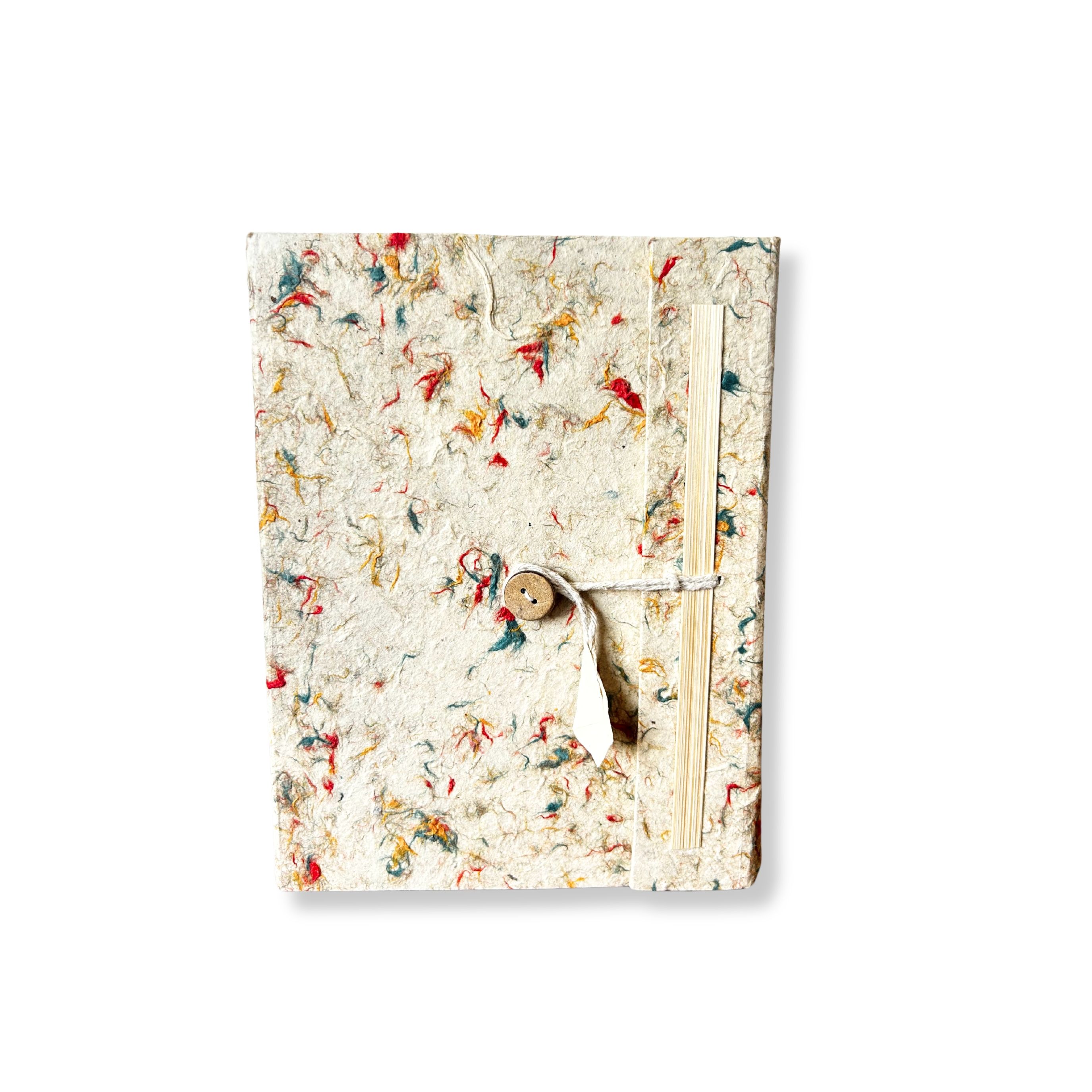 Lokta Mixed Colour Cotton Notebook – Medium (15x12cm) – 45 Leaves