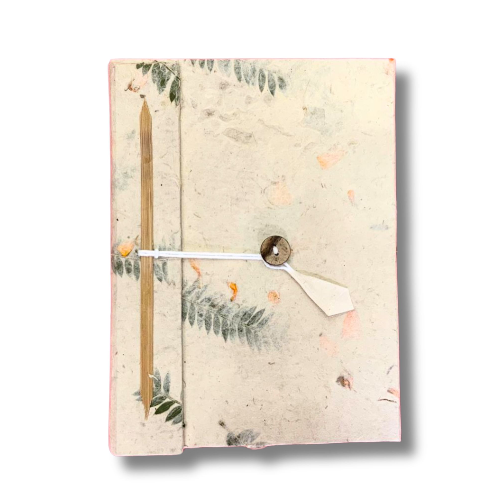 Lokta Mixed Flowers Notebook – Large (21x15cm) – 45 Leaves – Includes Bookmark
