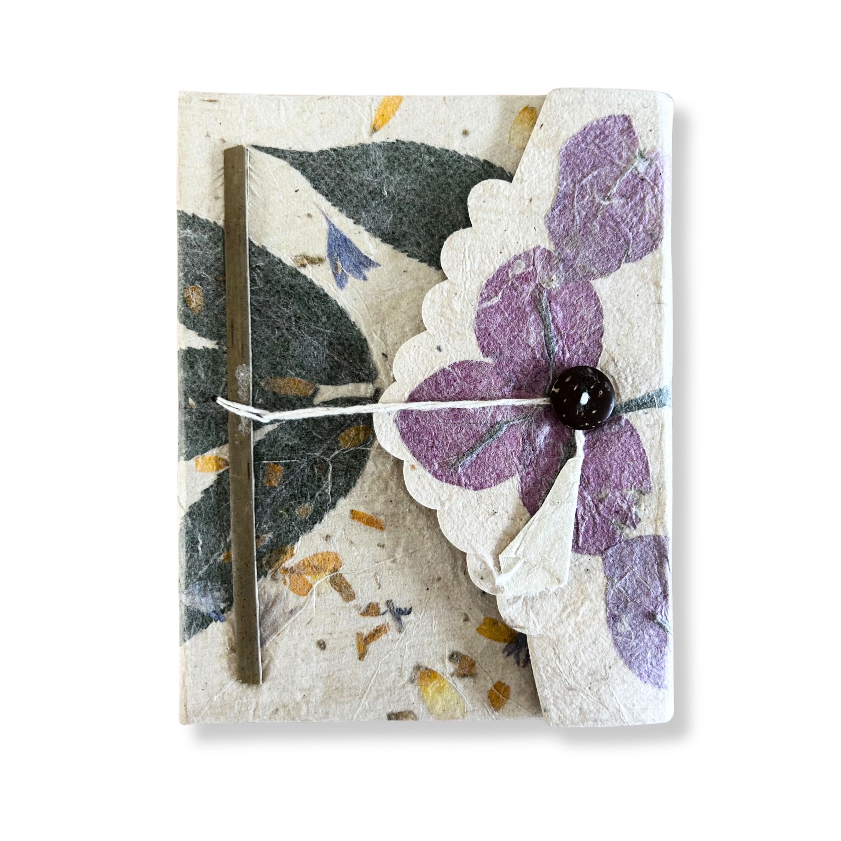 Lokta Bougainvillea Notebook – Medium (15x12cm) – 45 Leaves