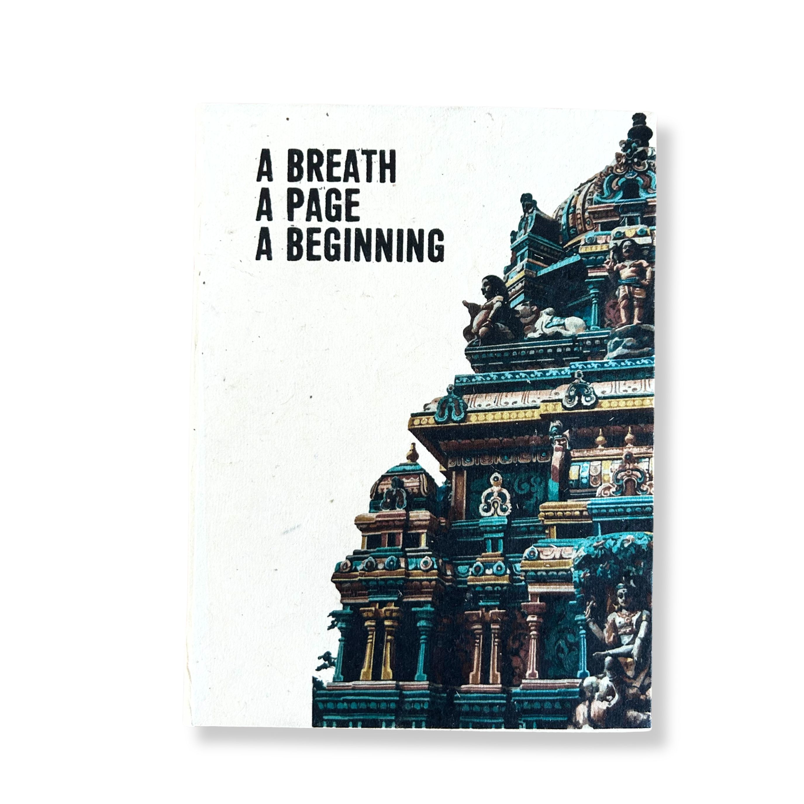 Lokta Inspiration Notebook – A Breath – Large (21x15cm) – 45 Leaves – Includes Bookmark