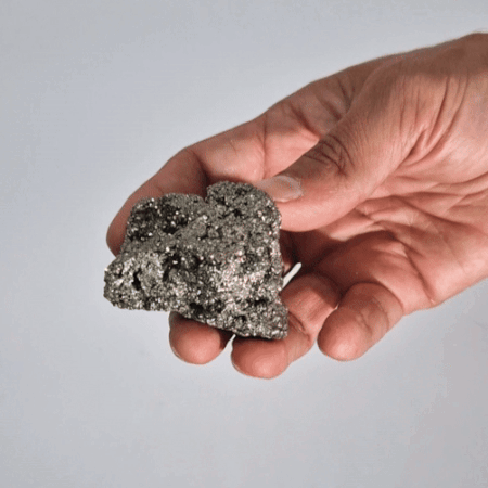 Peruvian Pyrite - First Grade Large Size (approx. 100-135gm 55-65mm)