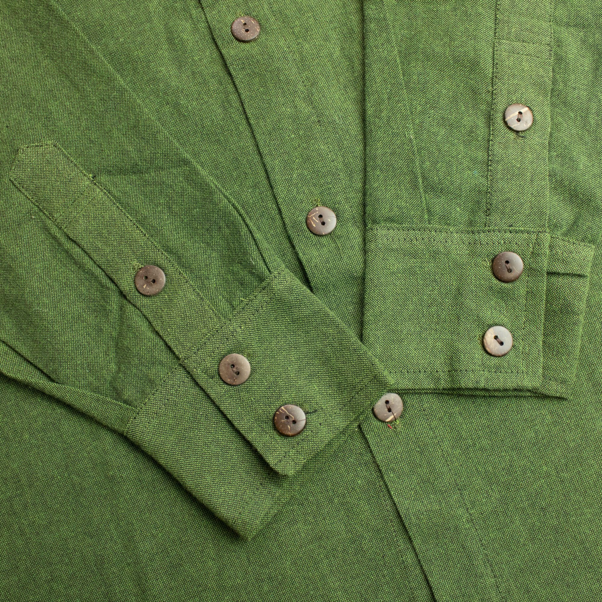 Nomad Sari Kathmandu Shirt - Forest Green - XXL