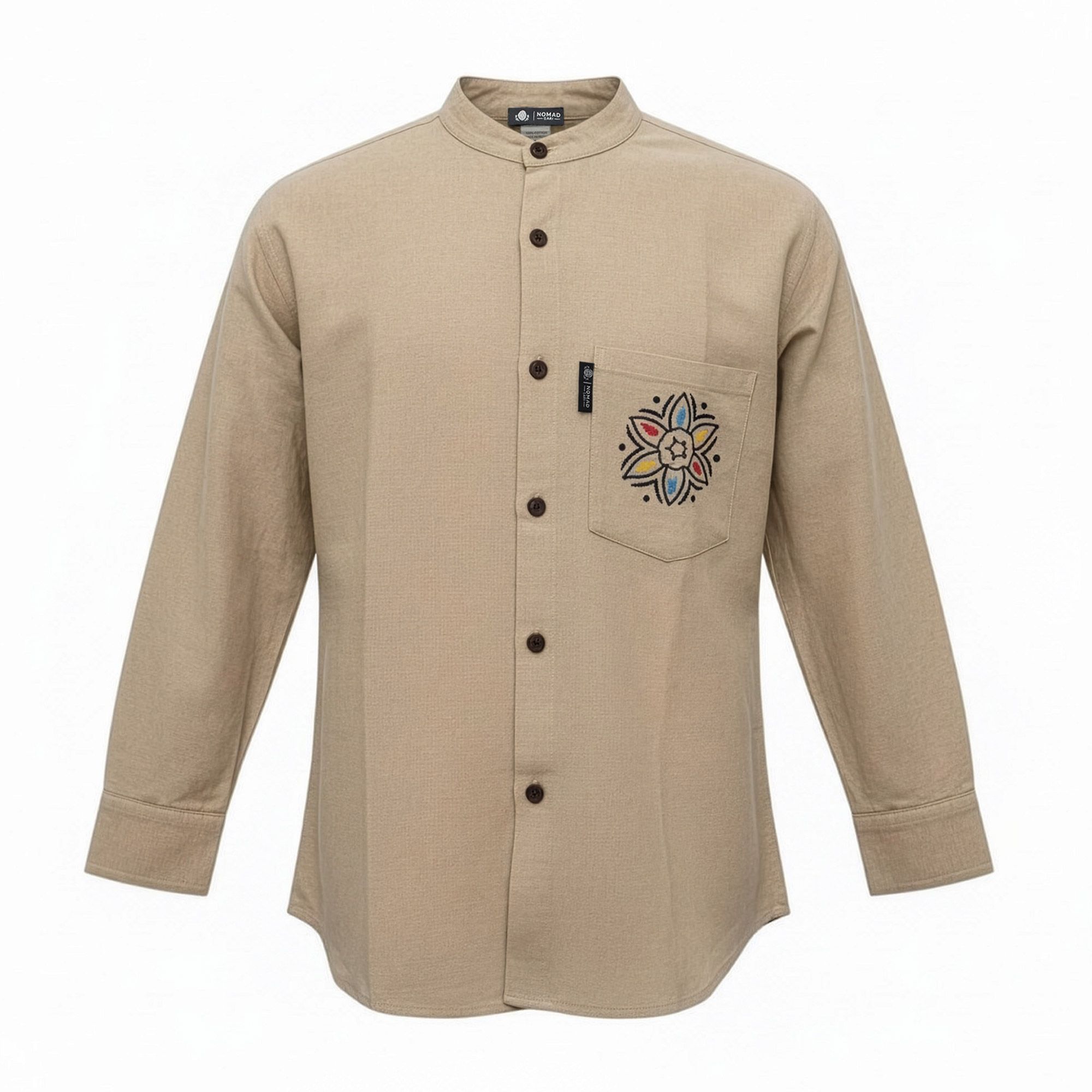 Nomad Sari Kathmandu Shirt - Stone - Medium