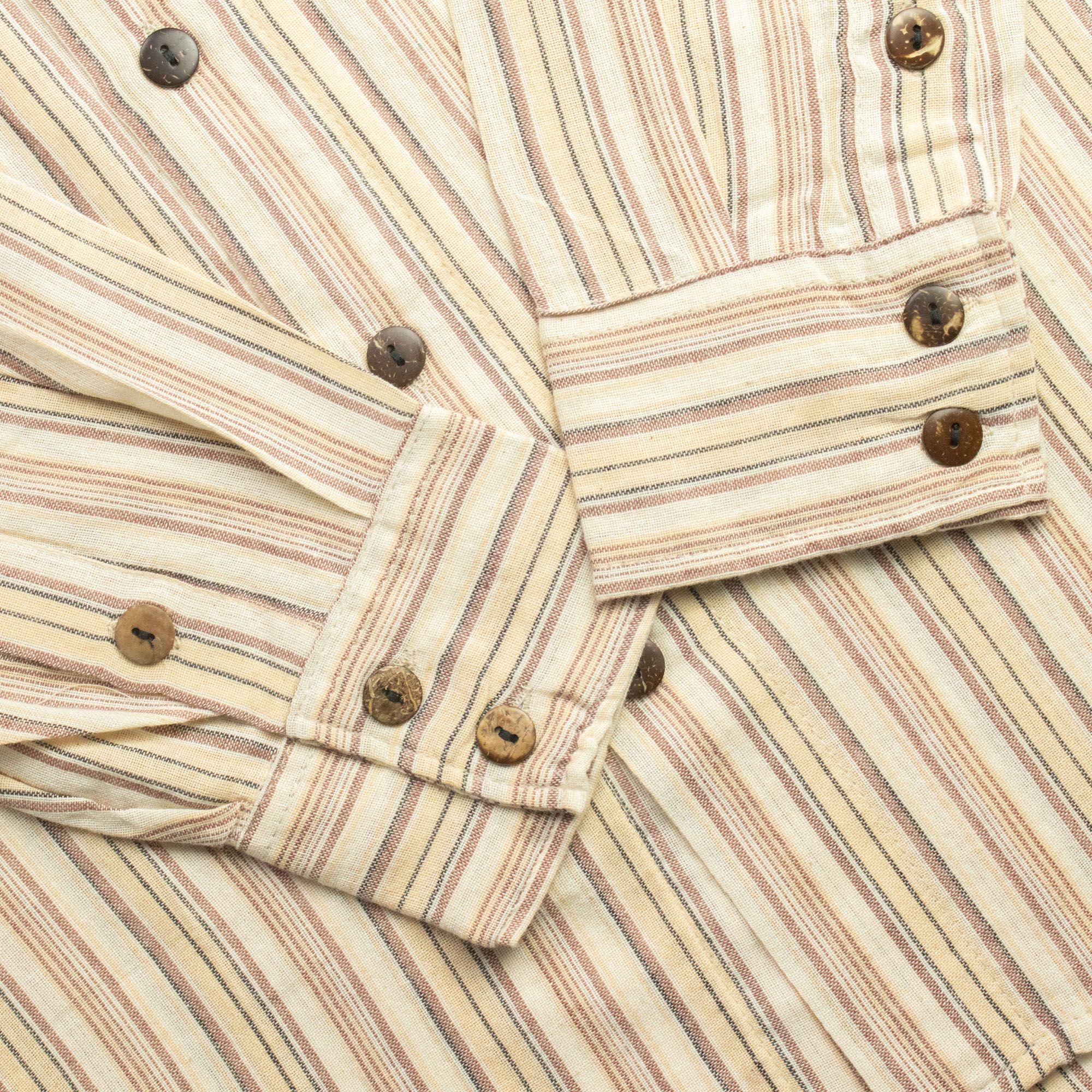 Nomad Sari Grandad Shirt - Brown Beige - Large