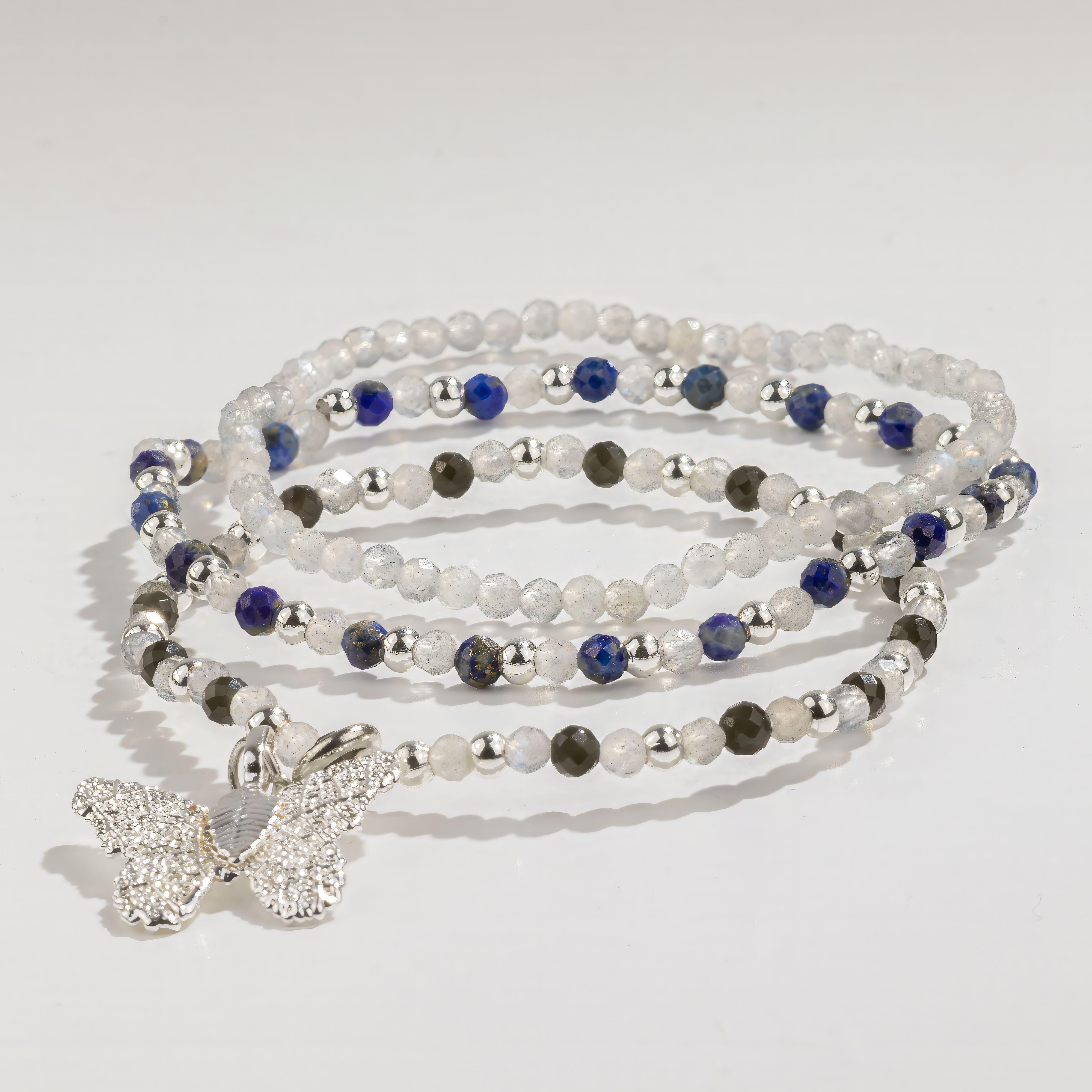 Nymph Spirit Gemstone Bracelet Set - Northern Lights