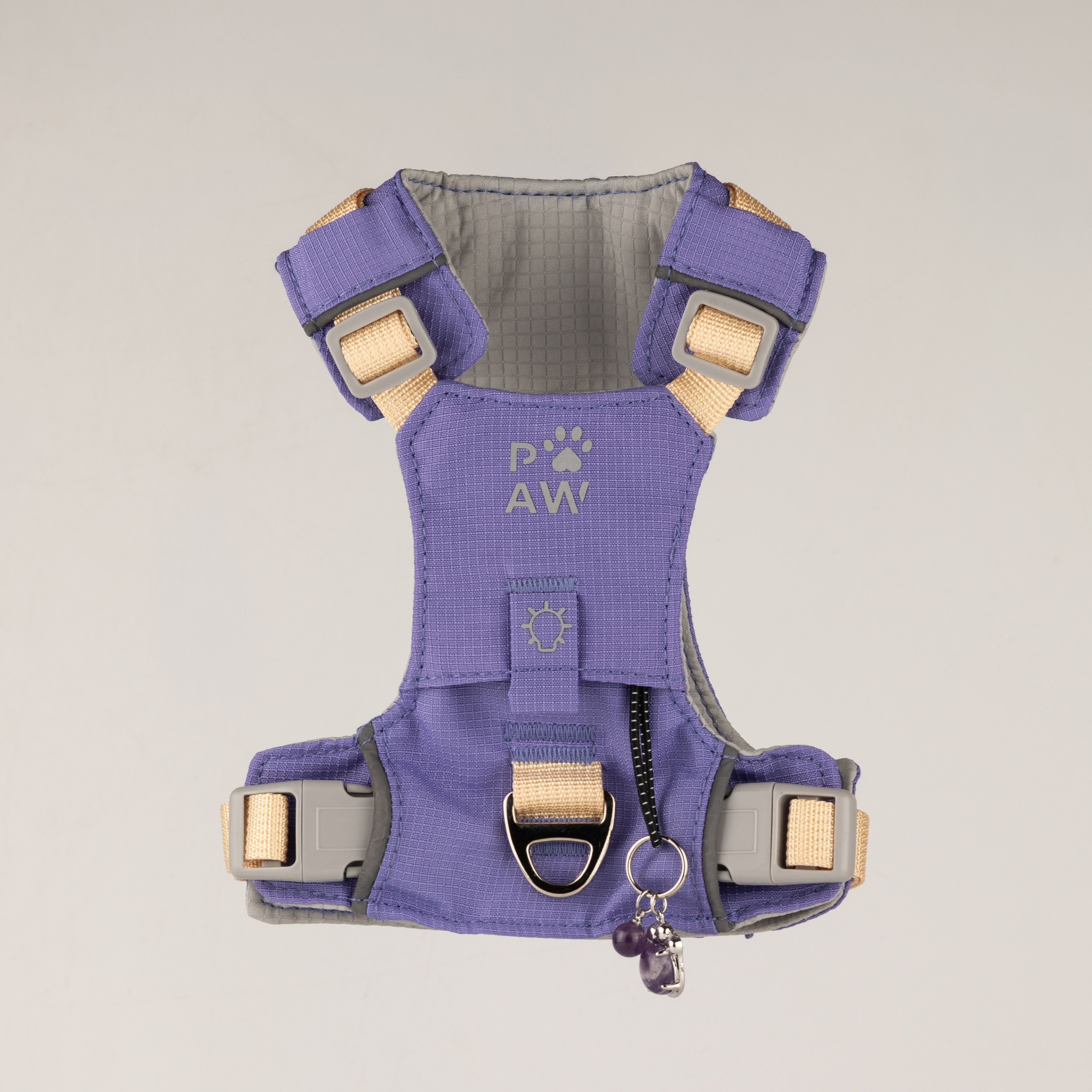 PAW - XS (2-4Kg) Dog Step-in Guardian Harness with Reflective Mesh - Lavender - Amethyst Charm
