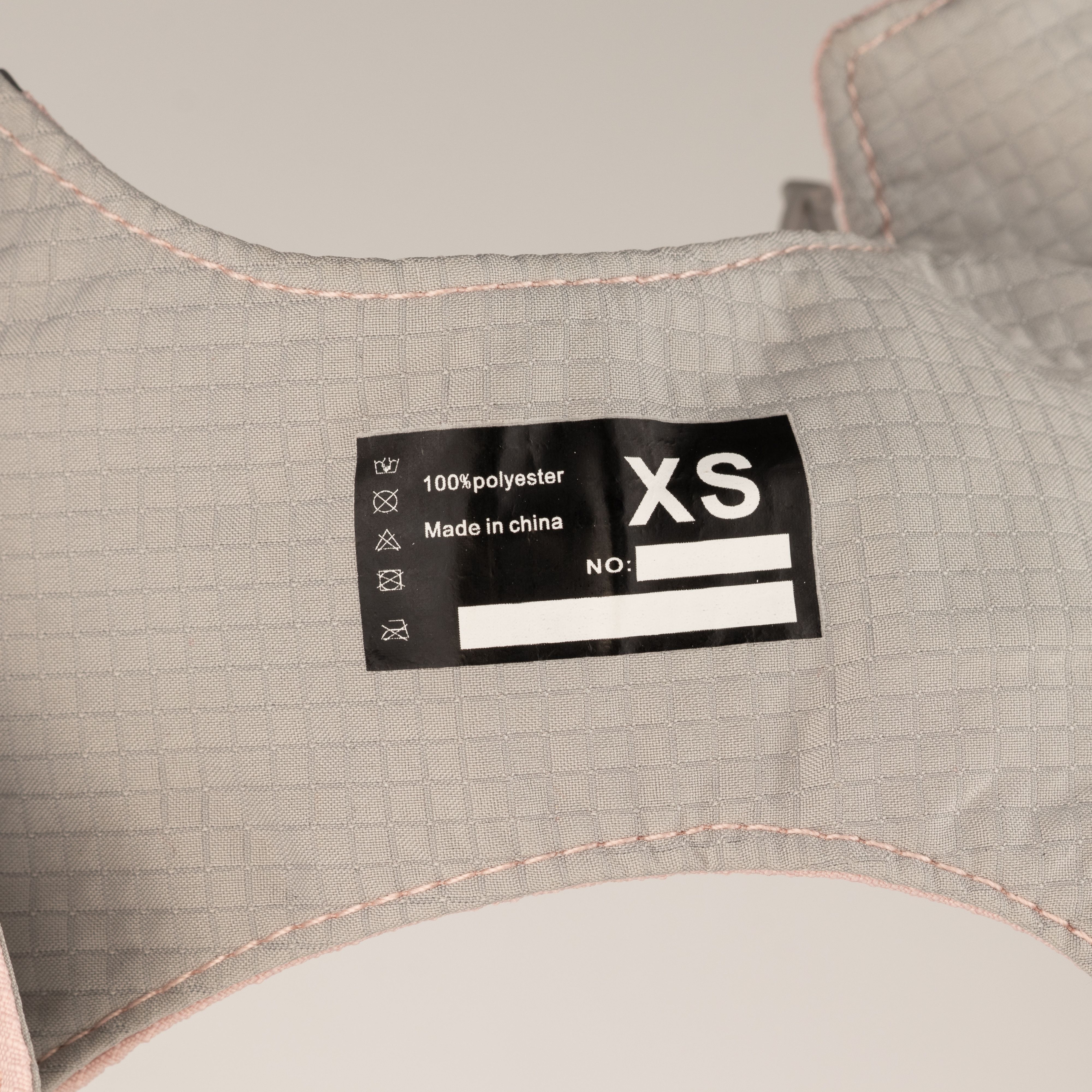 PAW - XS (2-4Kg) Dog Step-in Guardian Harness with Reflective Mesh - Rock Grey - Black Obsidian Charm