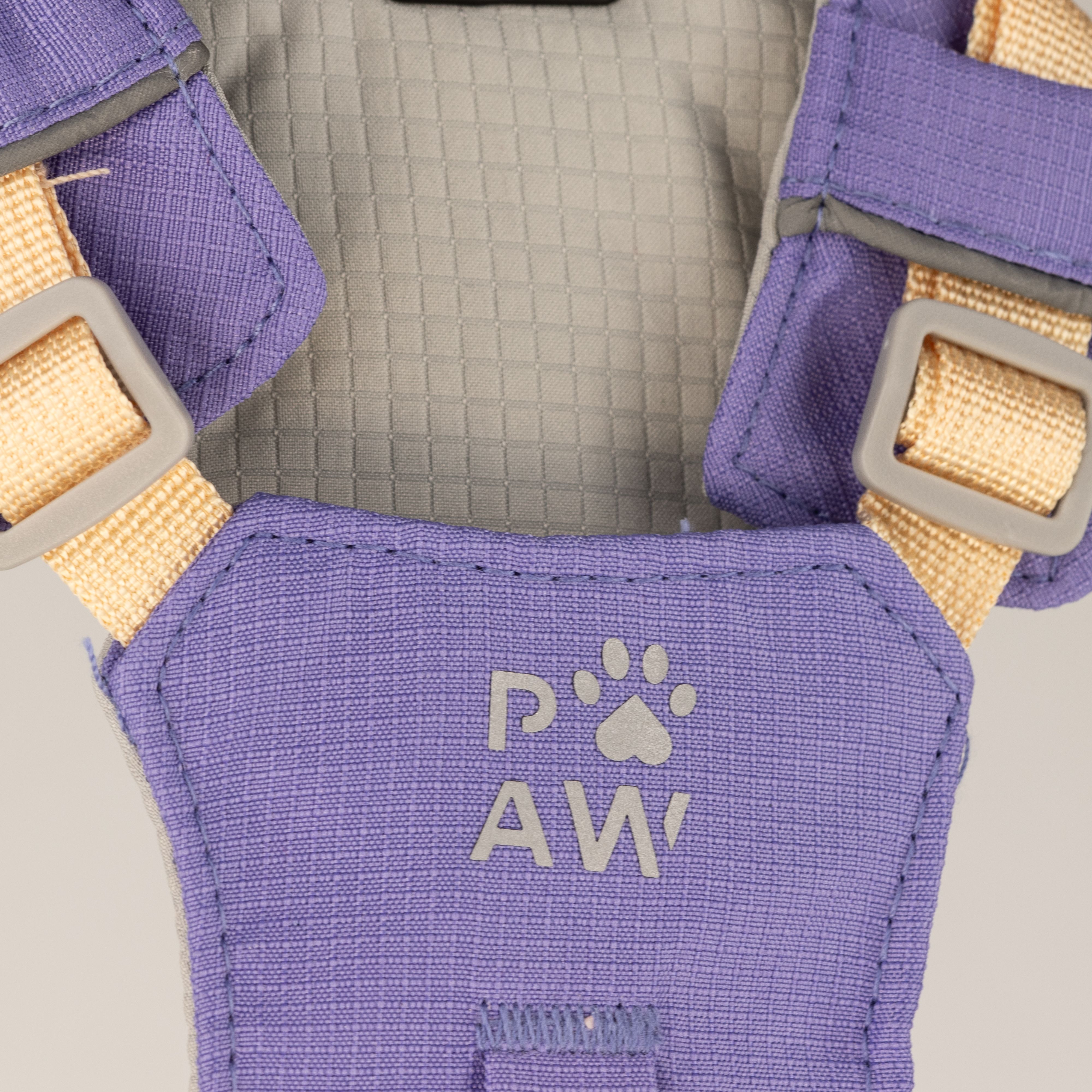 PAW - S (4-8Kg) Dog Step-in Guardian Harness with Reflective Mesh - Lavender - Amethyst Charm