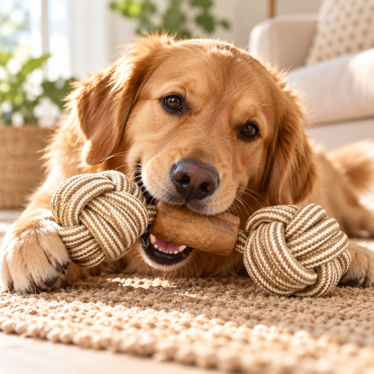PAW Toys - Coffee Wood Chew - Double Trouble Tug