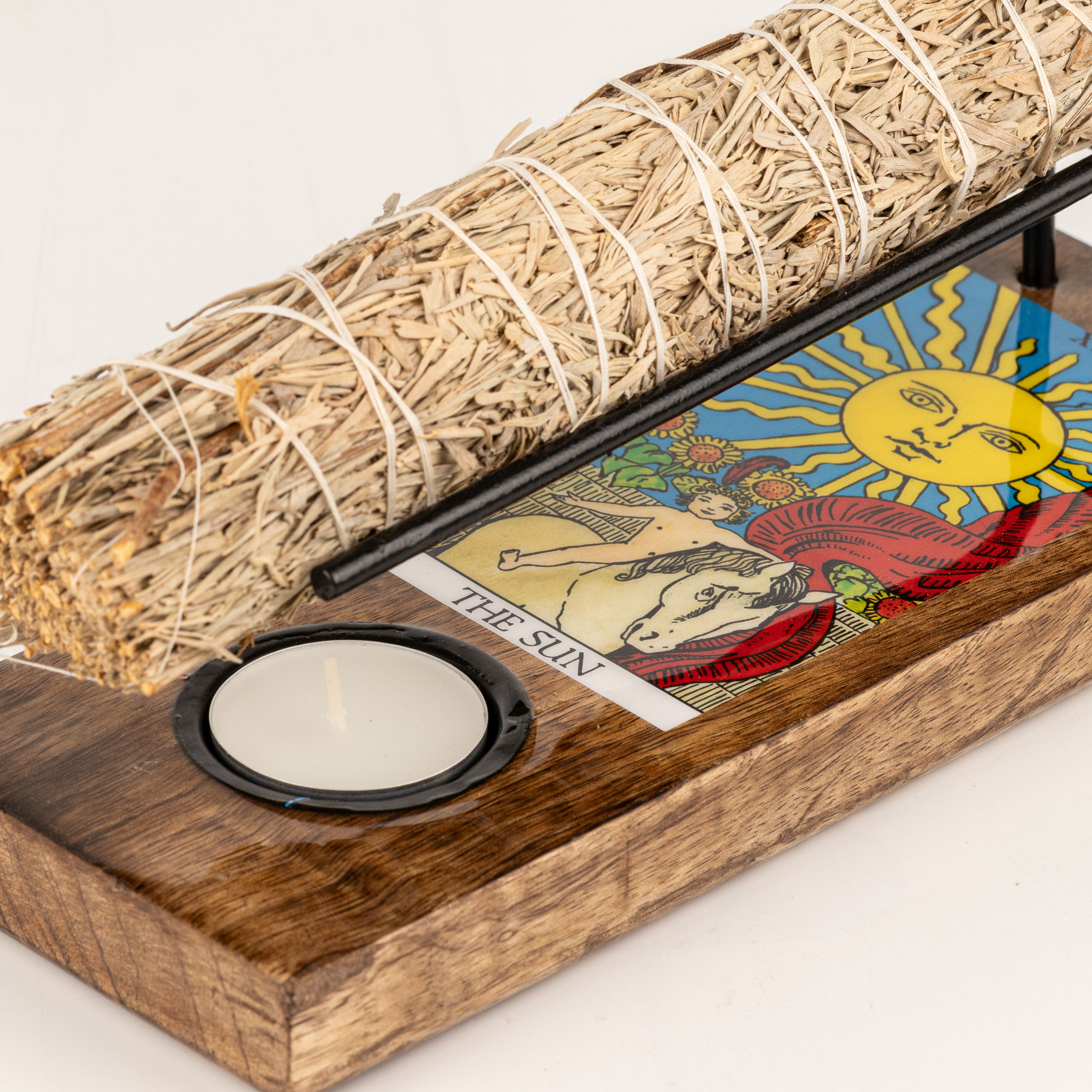Large Sage Stick Heater Enamelled - The Sun