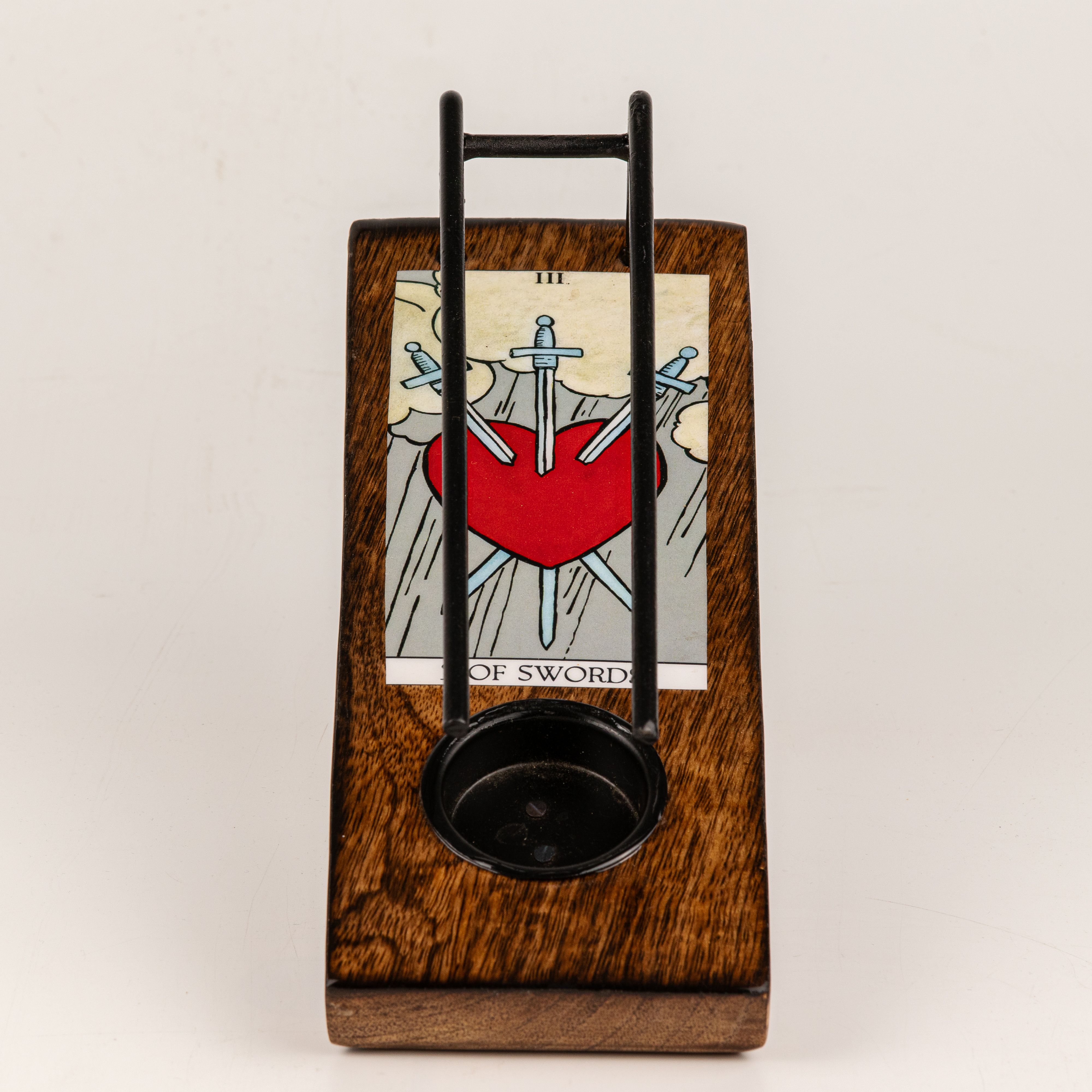 Large Sage Stick Heater Enamelled - 3 of Swords