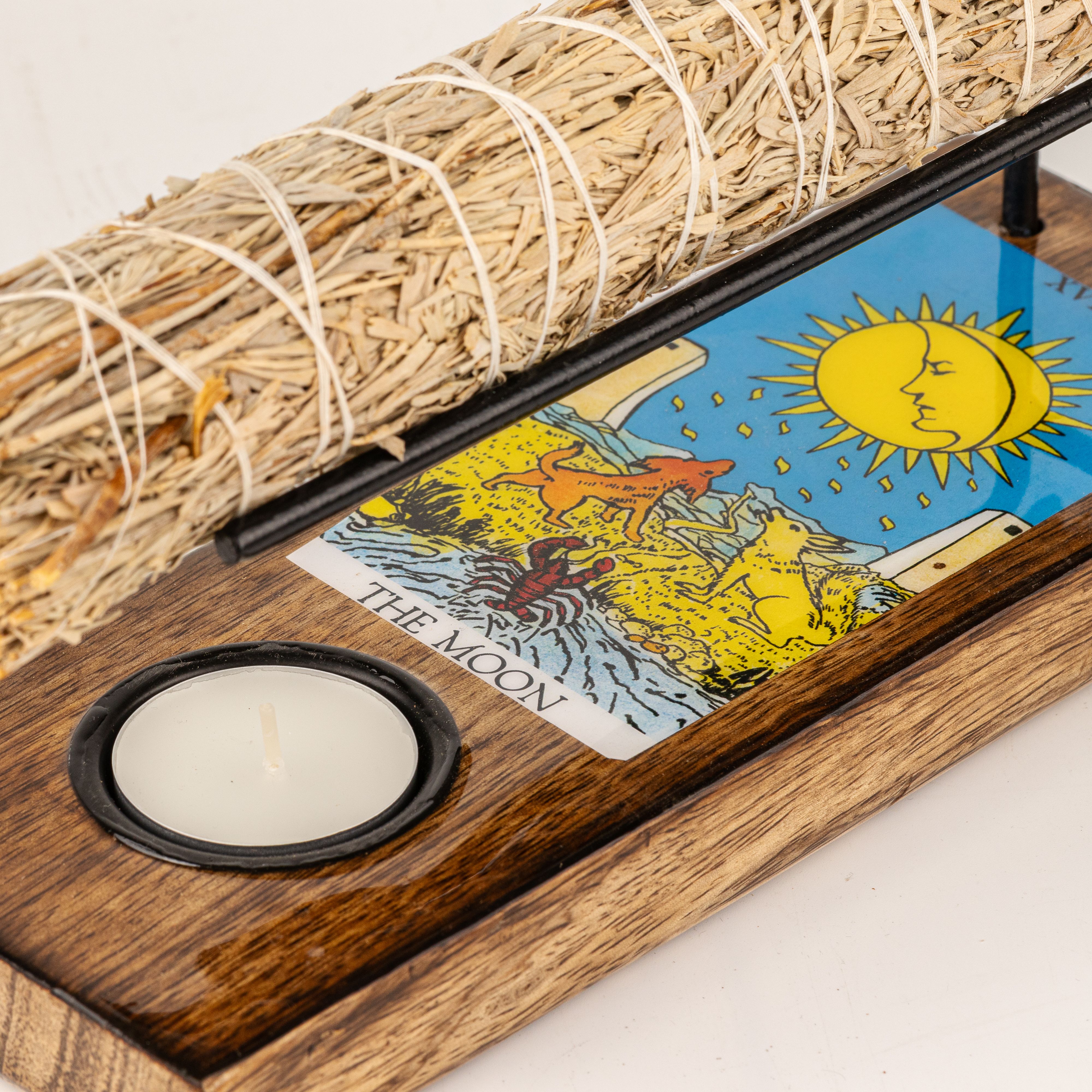 Large Sage Stick Heater Enamelled - The Moon