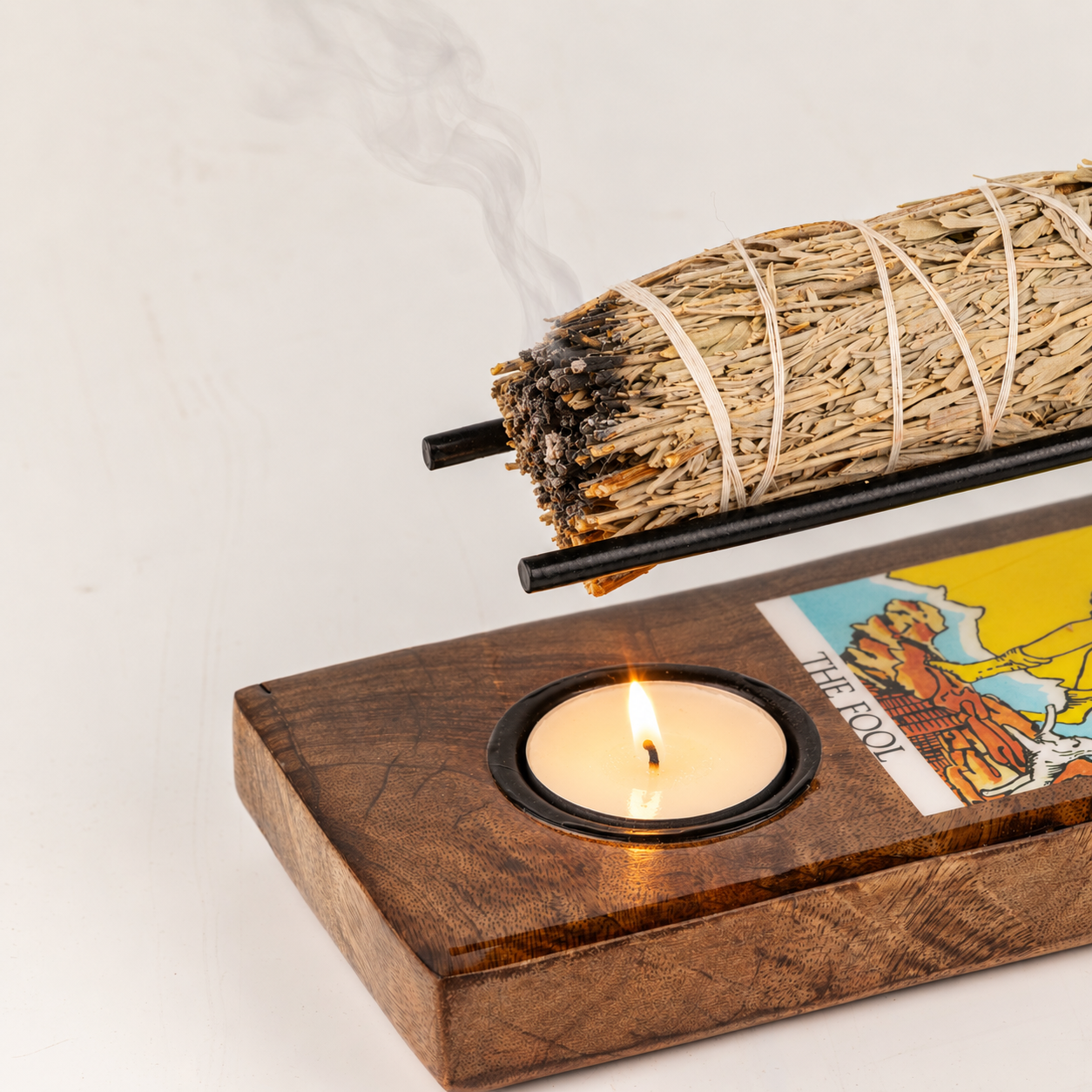 Large Sage Stick Heater Enamelled - The Fool