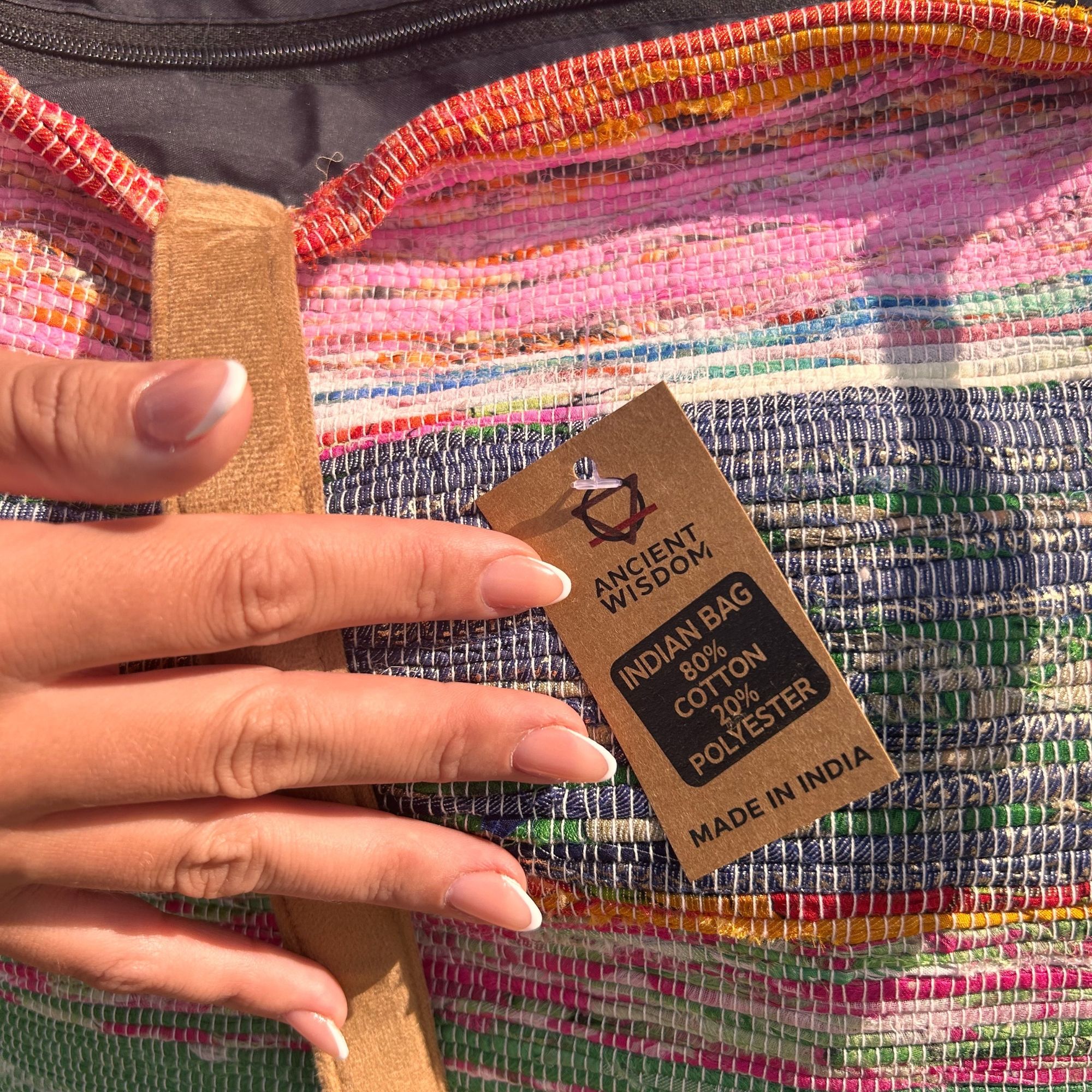 Recycled Big Rug Bag - Shades of Dusk
