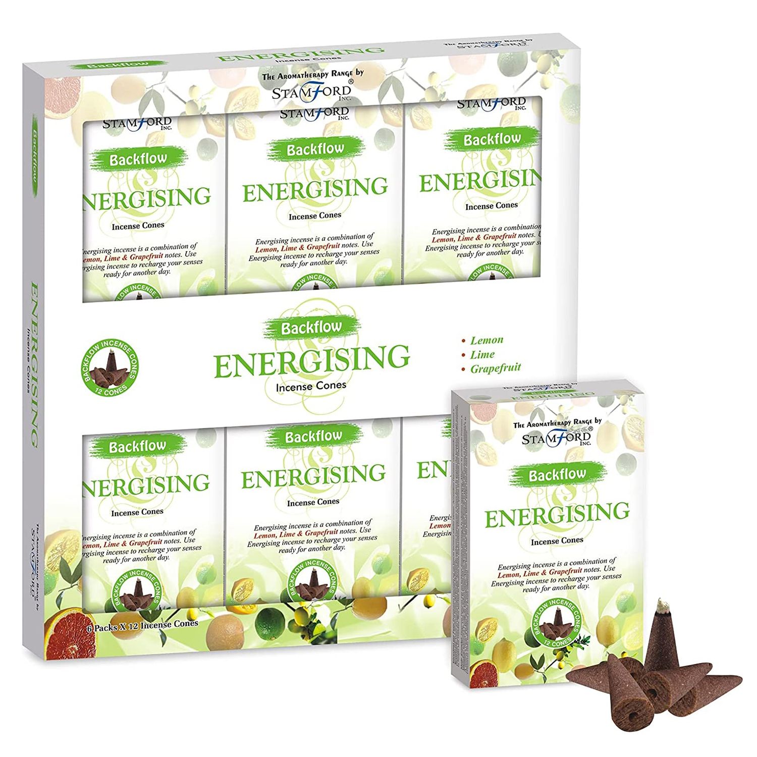 Aromatherapy Backflow Cones - Energising