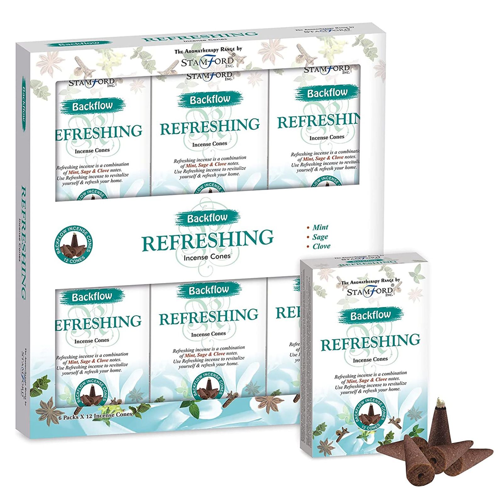 Aromatherapy Backflow Cones - Refreshing