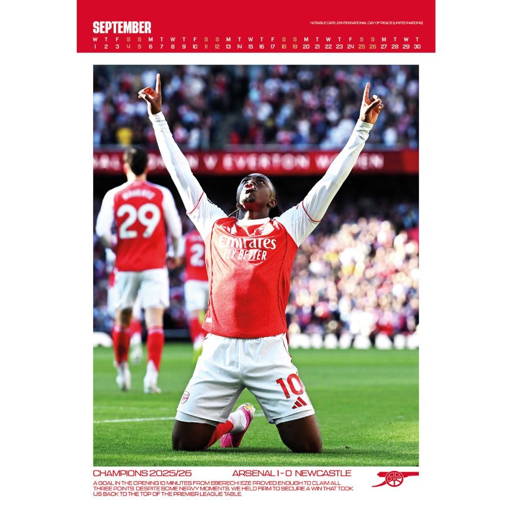 Arsenal FC Deluxe Calendar 2027