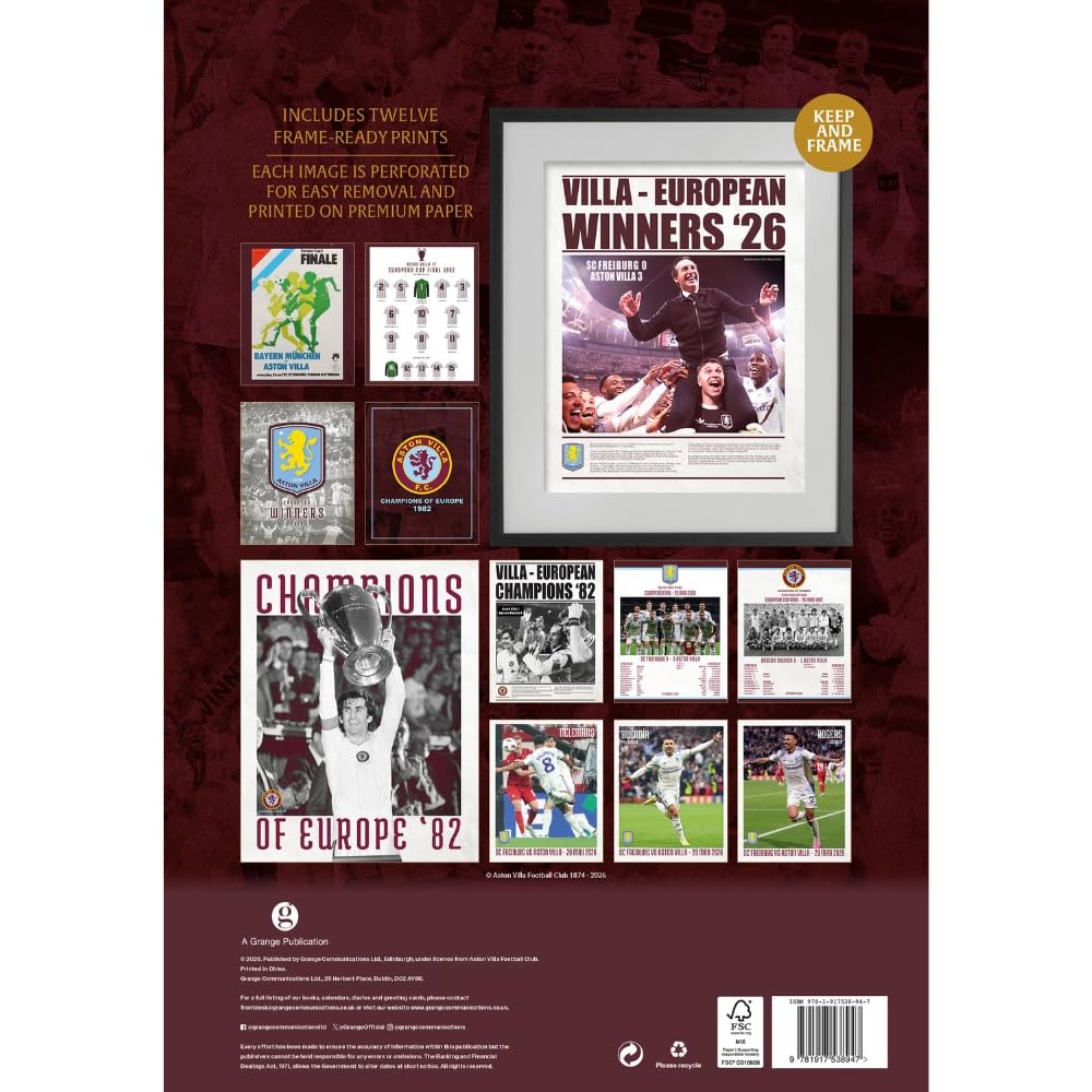Aston Villa FC Deluxe Calendar 2027