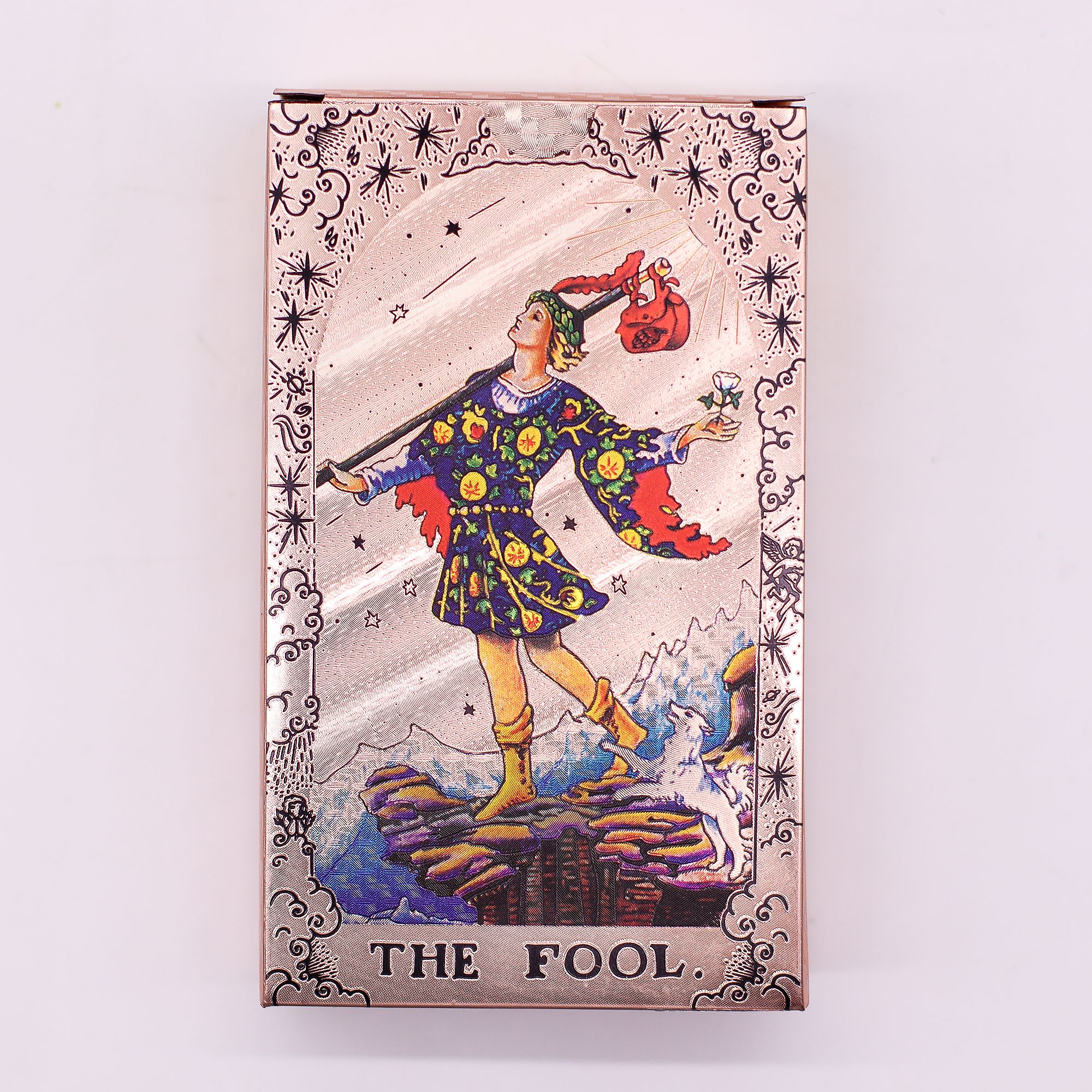 Rose Gold Foil Tarot Card Set - Moon Phase - with booklet