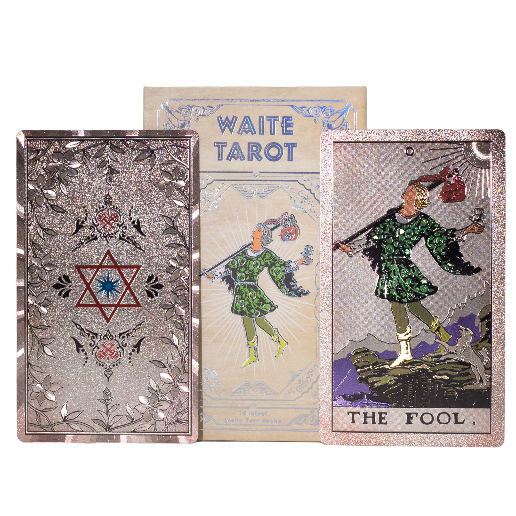 Silver Foil Waite Tarot Card Set - with booklet