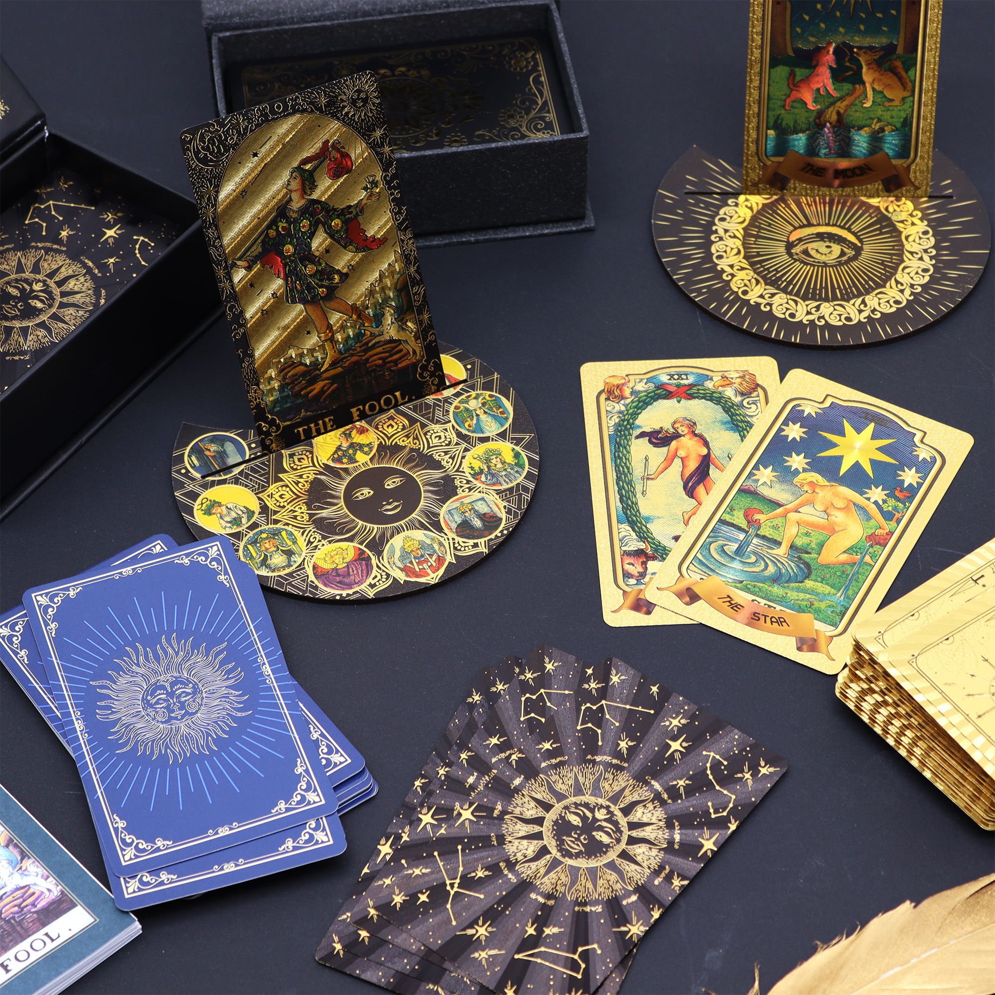 Silver Foil Waite Tarot Card Set - with booklet