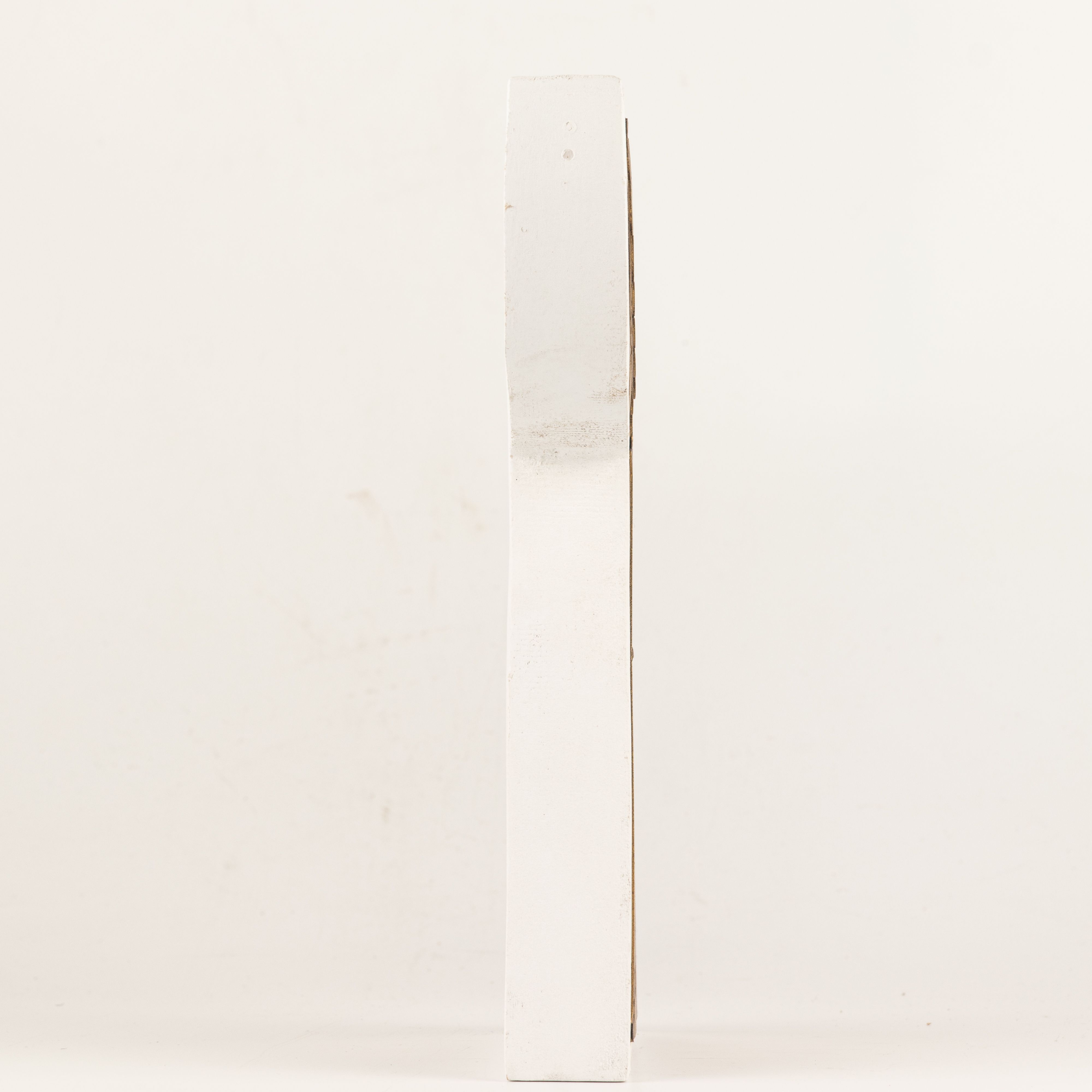 Mango Wood Angel - Whitewash with Iron Decor Cut Out - 22cm