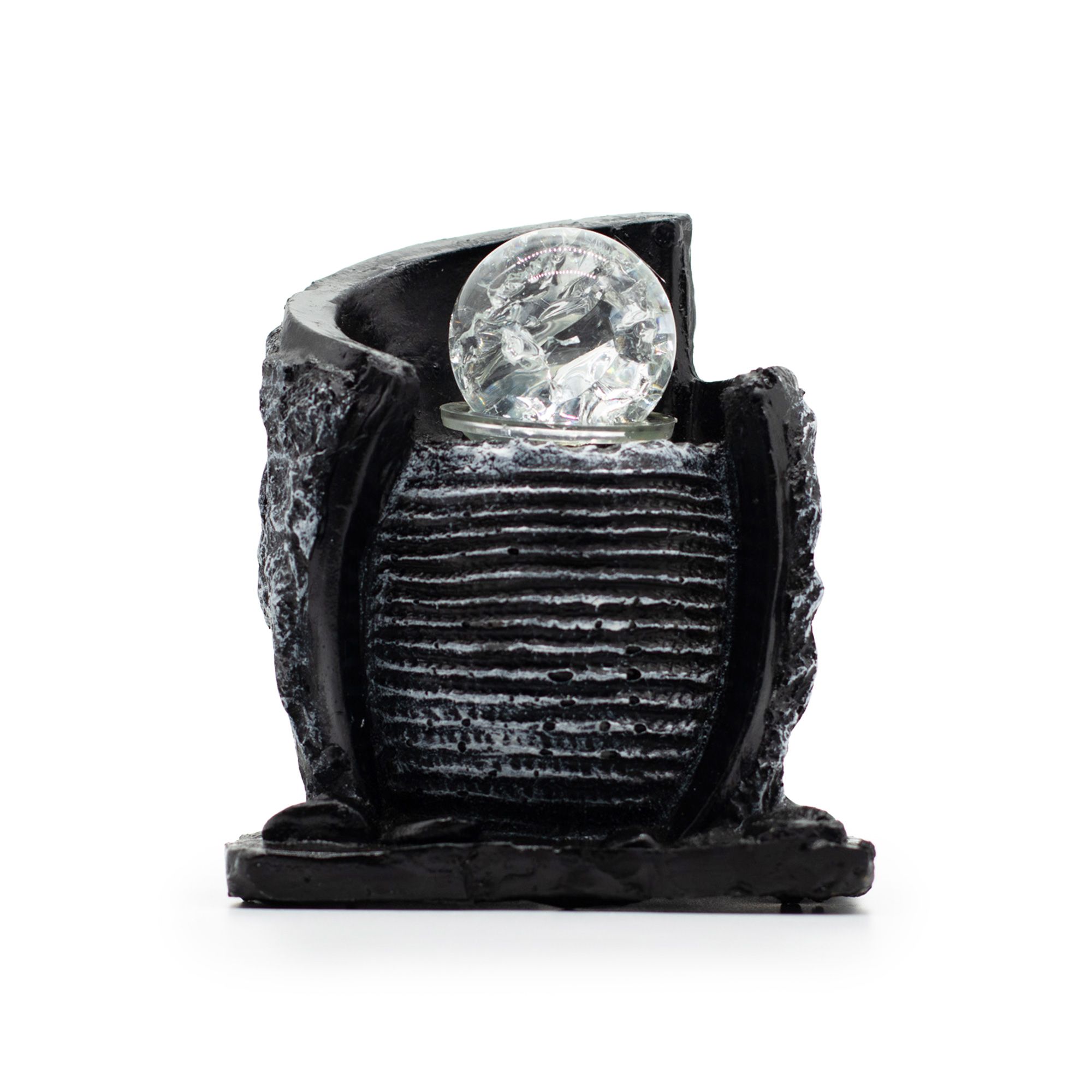 Tabletop Water Feature -15x13x20cm - Water Pot & Crystal Ball