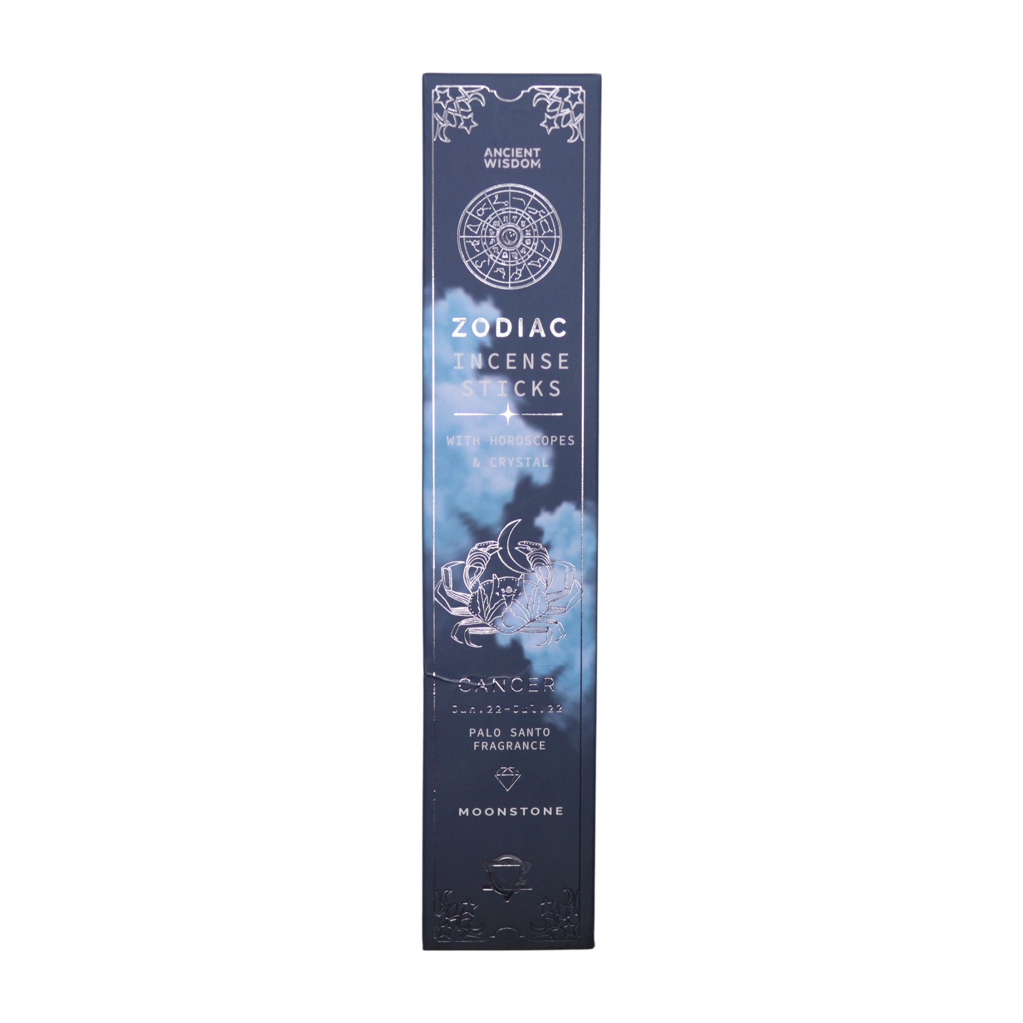 Palo Santo Zodiac Gemstone Crystal Incense -  Cancer