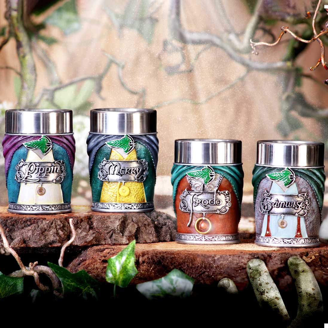 Lord of the Rings Hobbit Shot Glass Set (Set of 4)