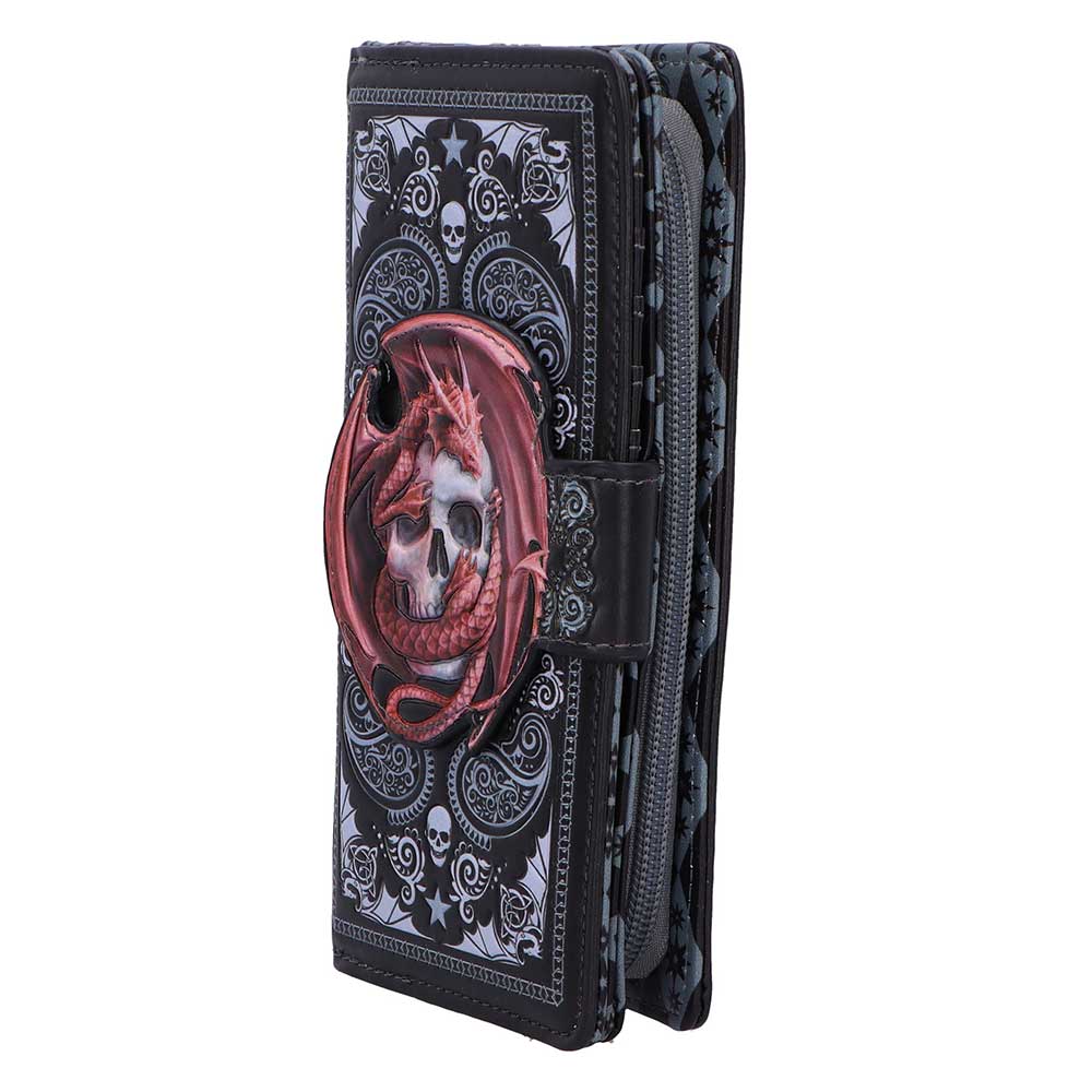 Skull Embrace Embossed Purse (AS) 18.5cm