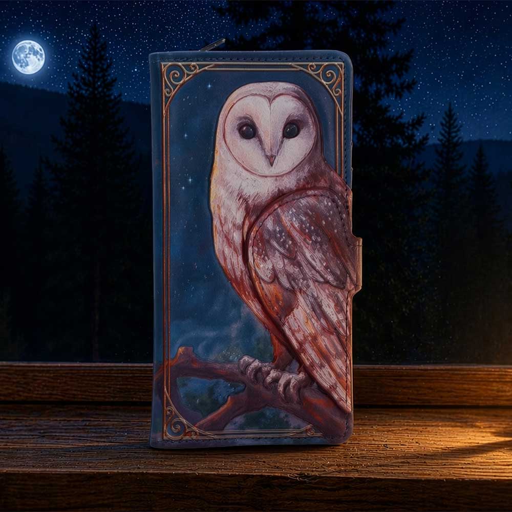 Moonlit Flight Embossed Purse 18.5cm