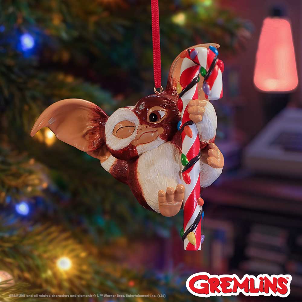 Gremlins Gizmo Festive Candy Cane Hanging Ornament