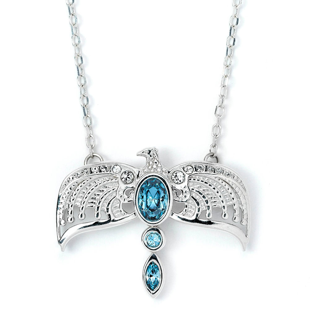 Harry Potter Sterling Silver Diadem Crystal Necklace