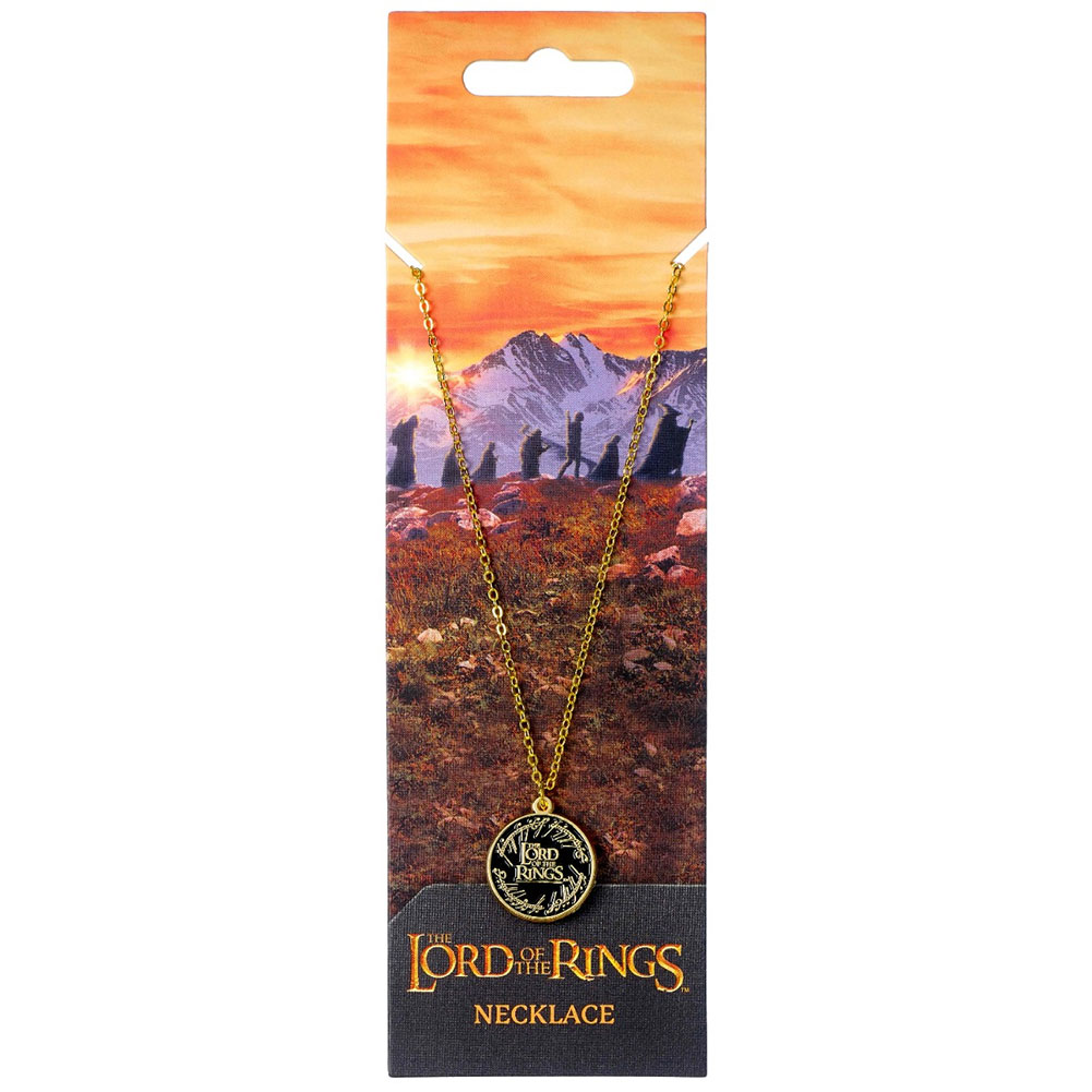 The Lord Of The Rings Gold Plated Logo Necklace