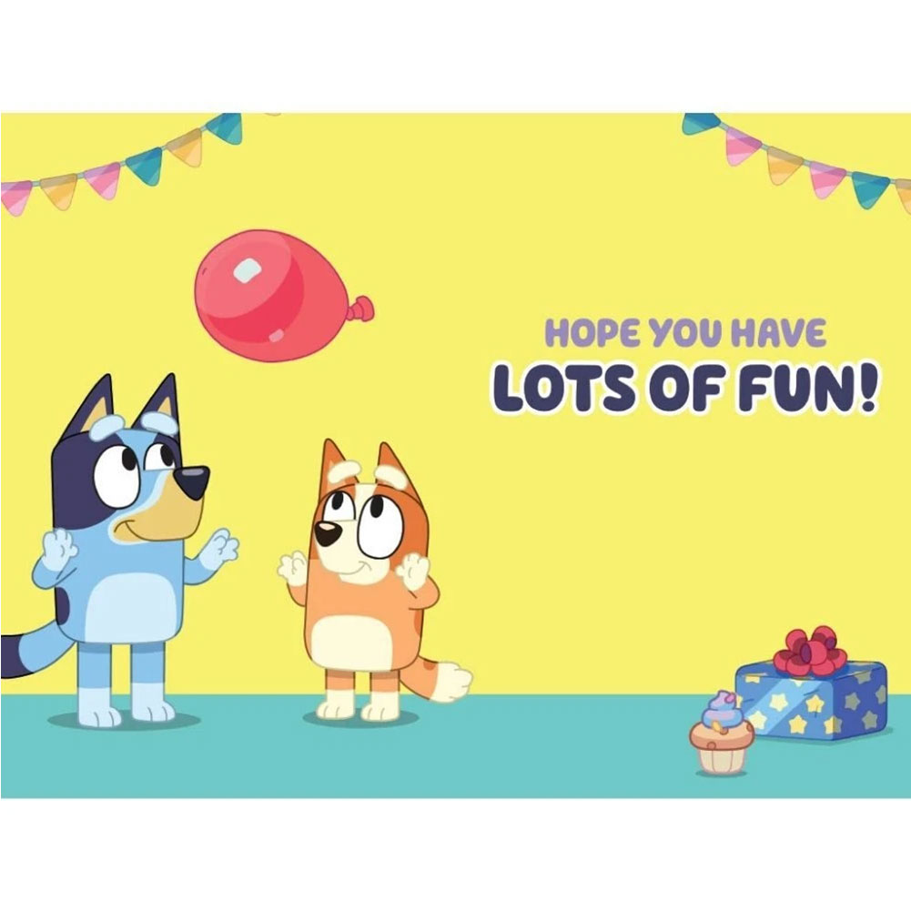 Bluey 3D Lenticular Birthday Card