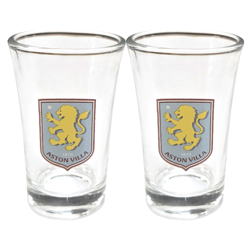 Aston Villa FC 2pk Shot Glass Set