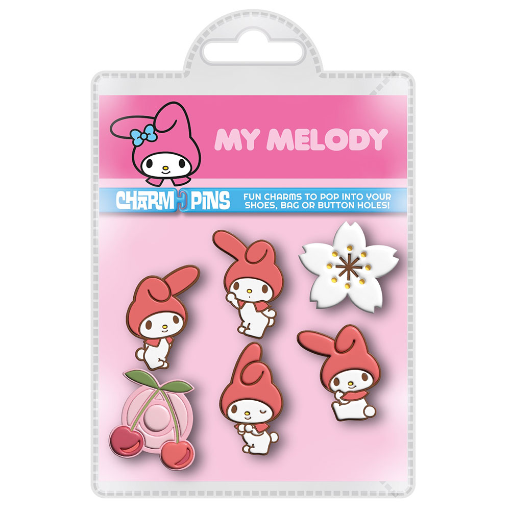 My Melody Charm Pin Set